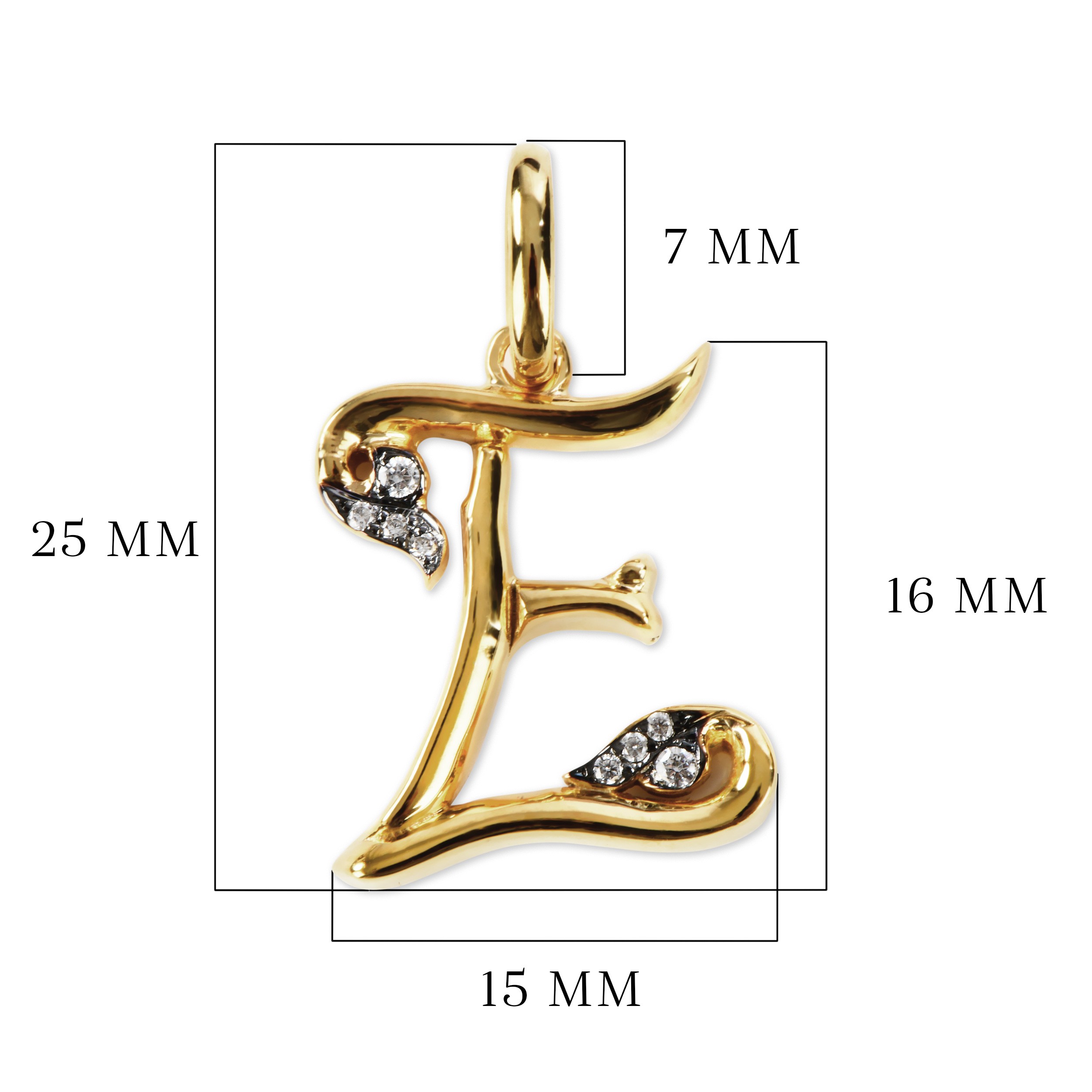 Signature Letter Necklace in 14K Gold