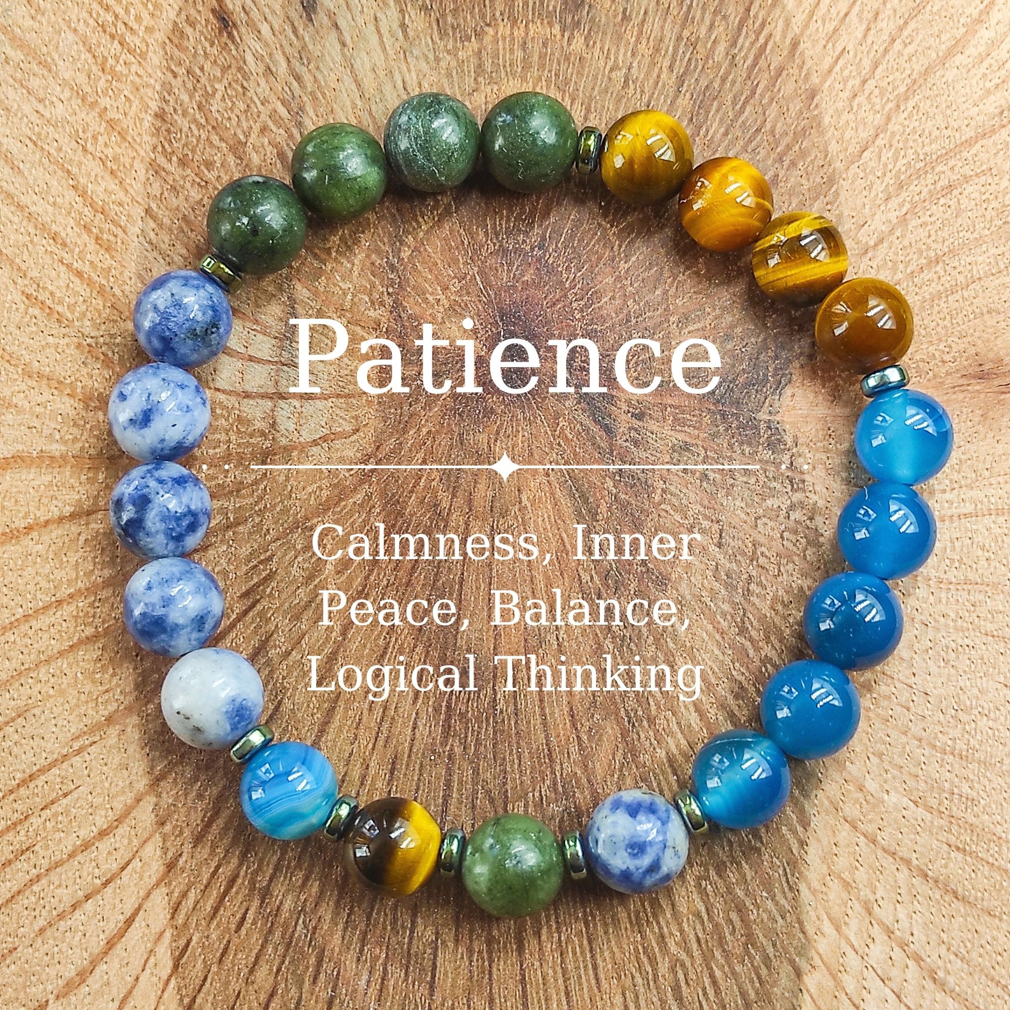 Patience and Inner Peace Gemstone Bracelet