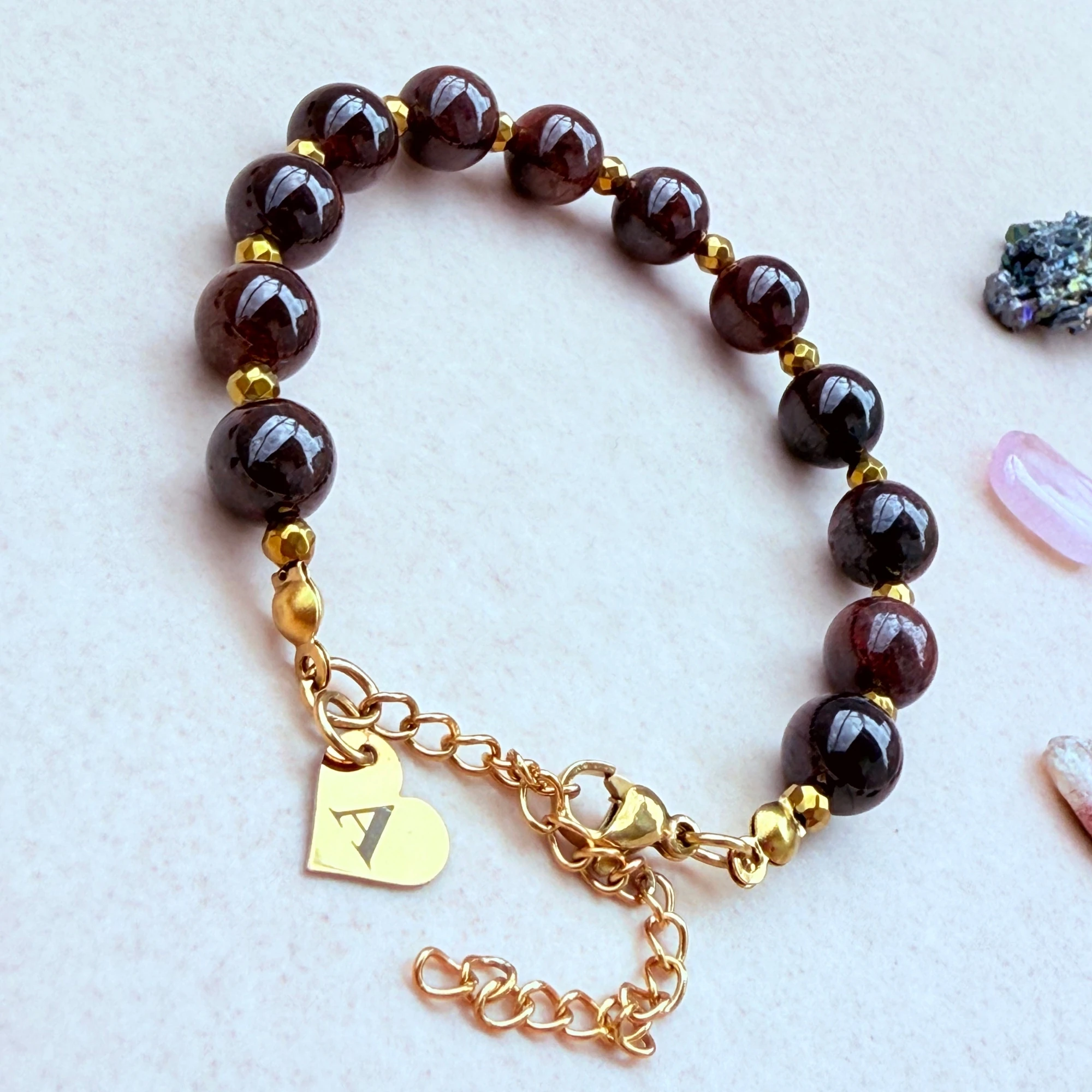 Ocak Doğum Taşı – Kişiye Özel Garnet Bileklik