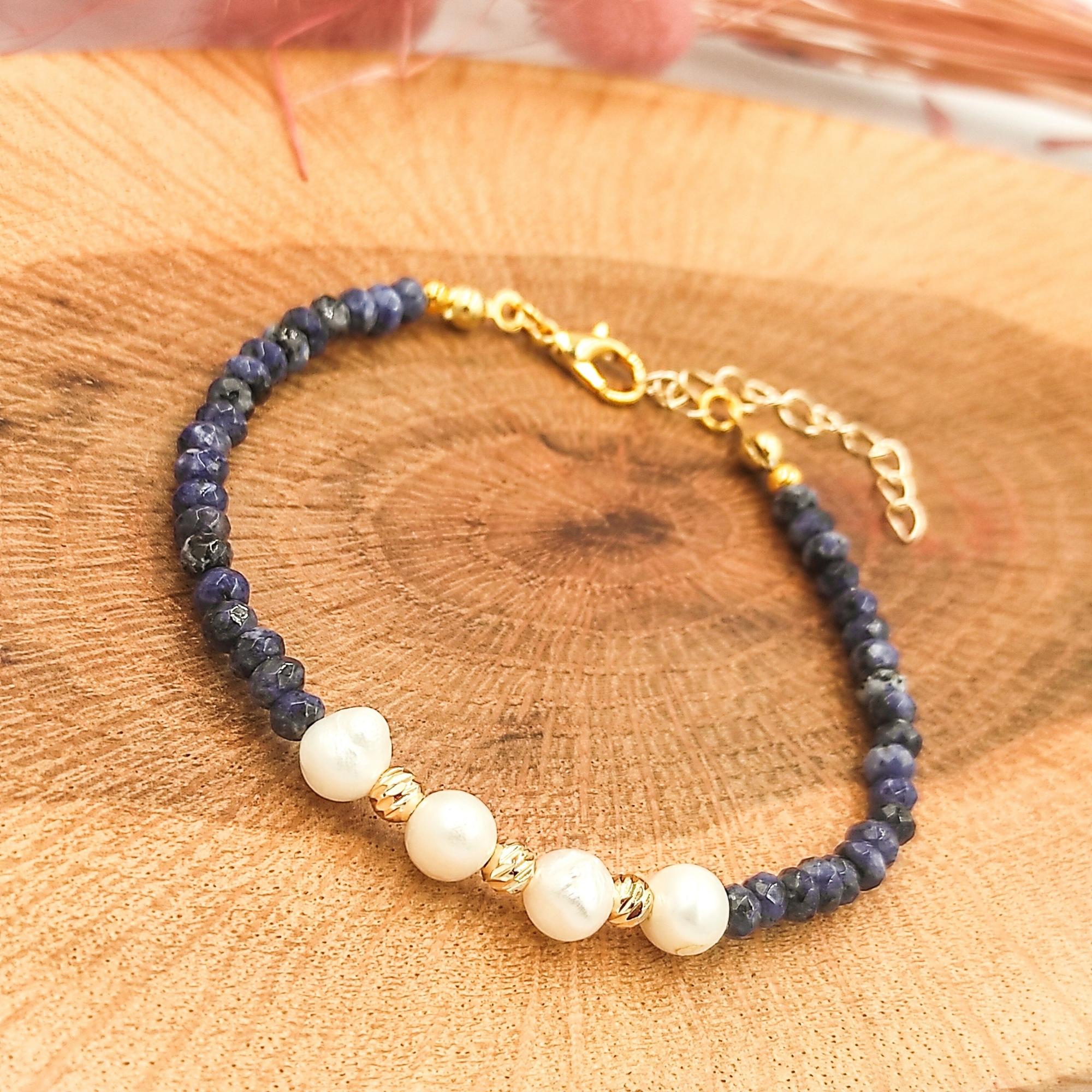 Pearl with Ceyt Gemstone Bracelet