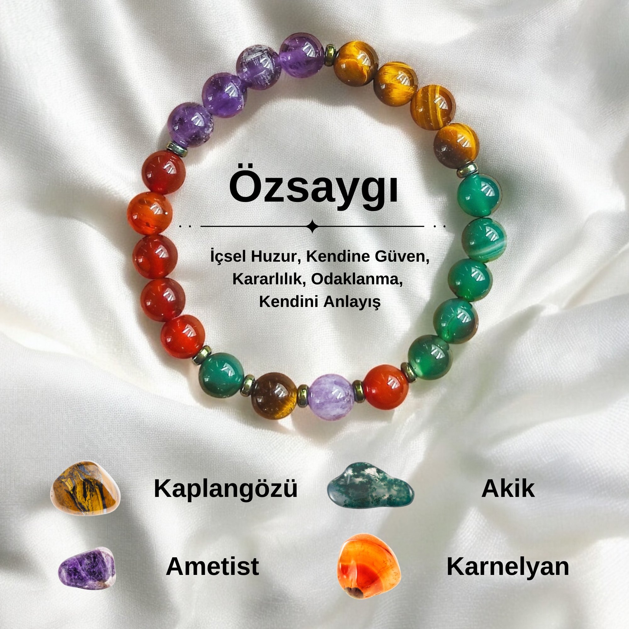 Özsaygı Doğal Taş Bilekliği