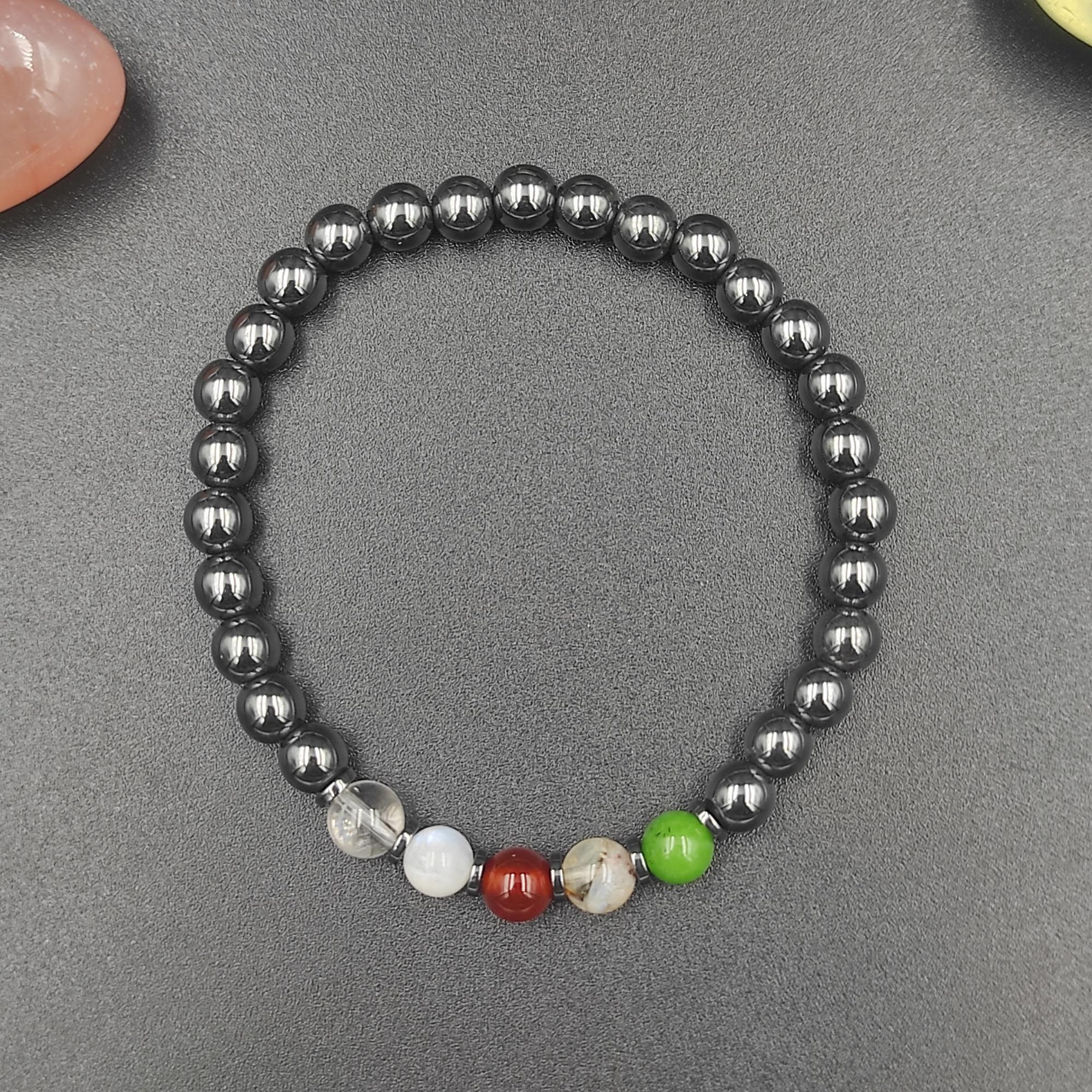 Cancer Gemstone Men's Bracelet