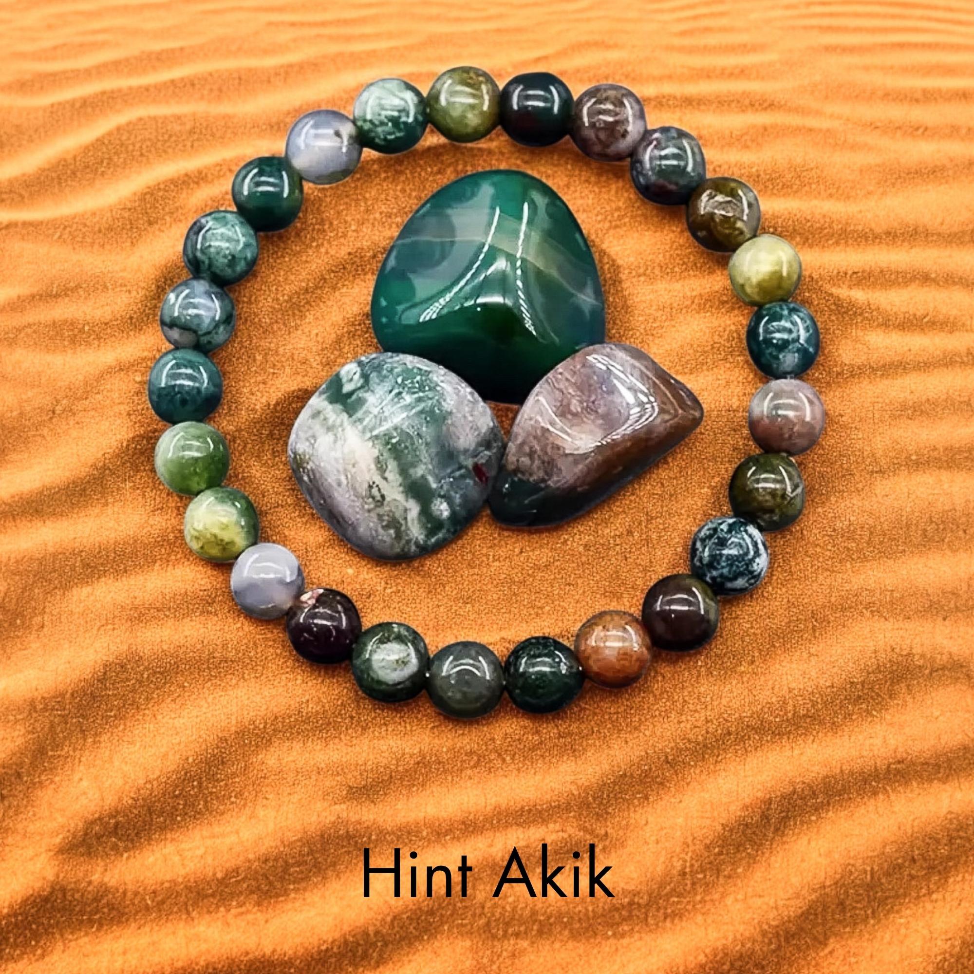 Hint Akik Doğal Taş Bileklik