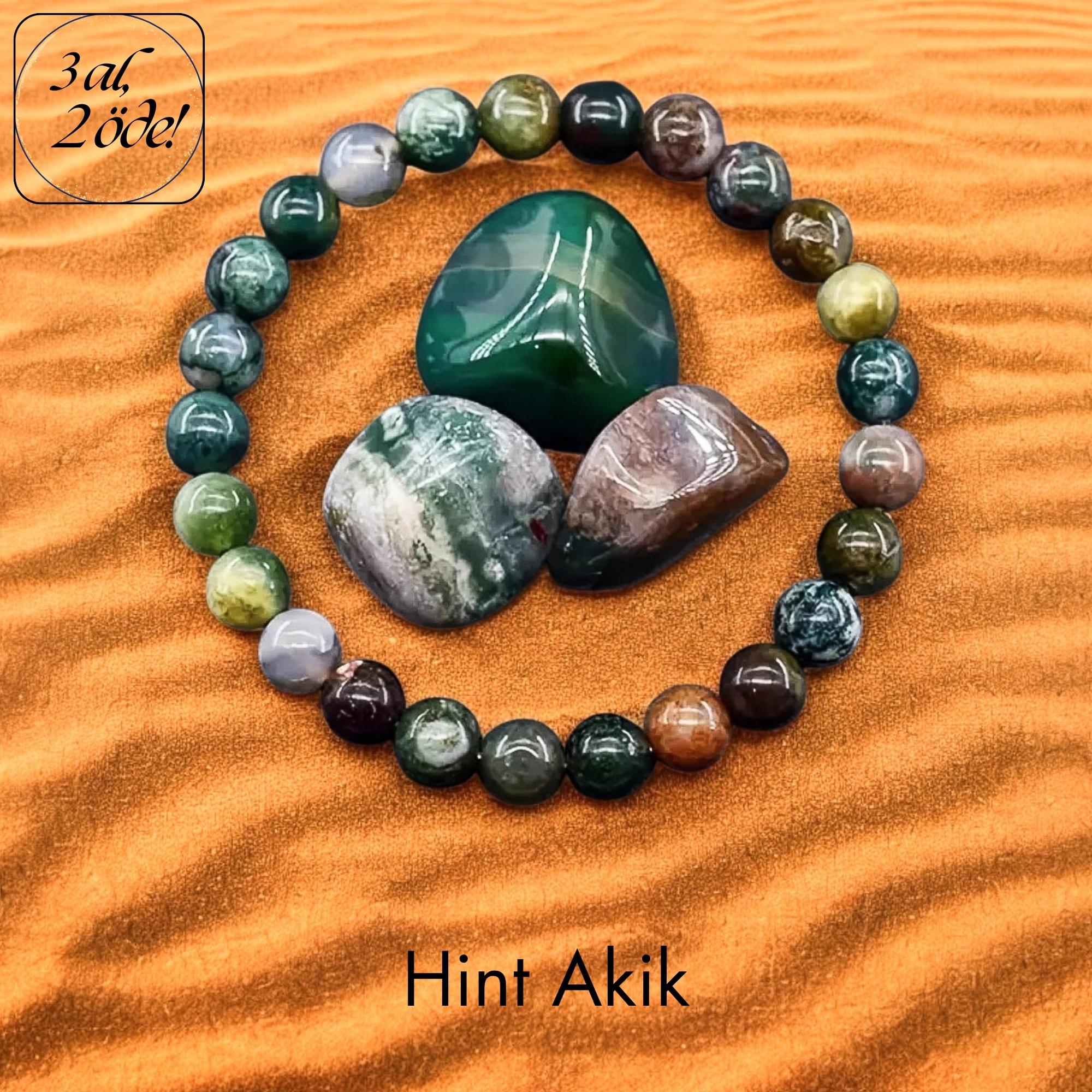 Hint Akik Doğal Taş Bileklik