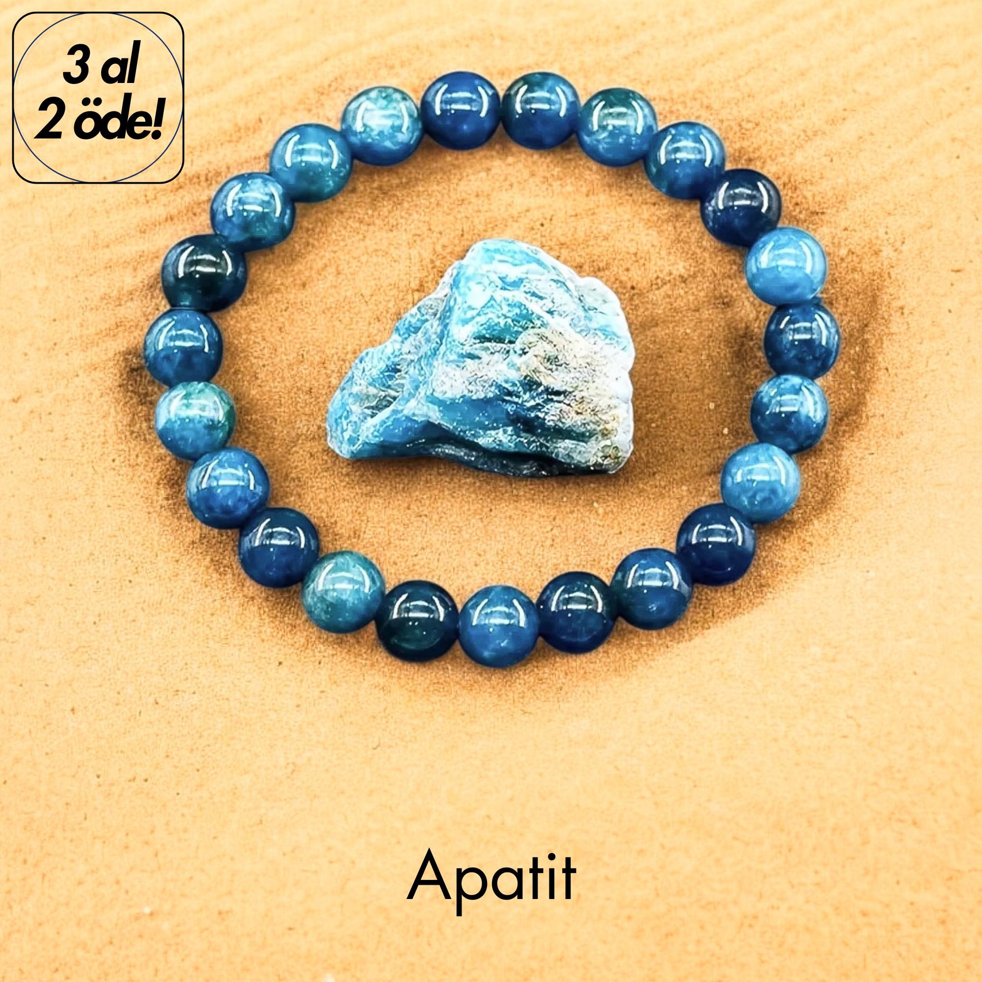 Apatit Doğal Taş Bileklik