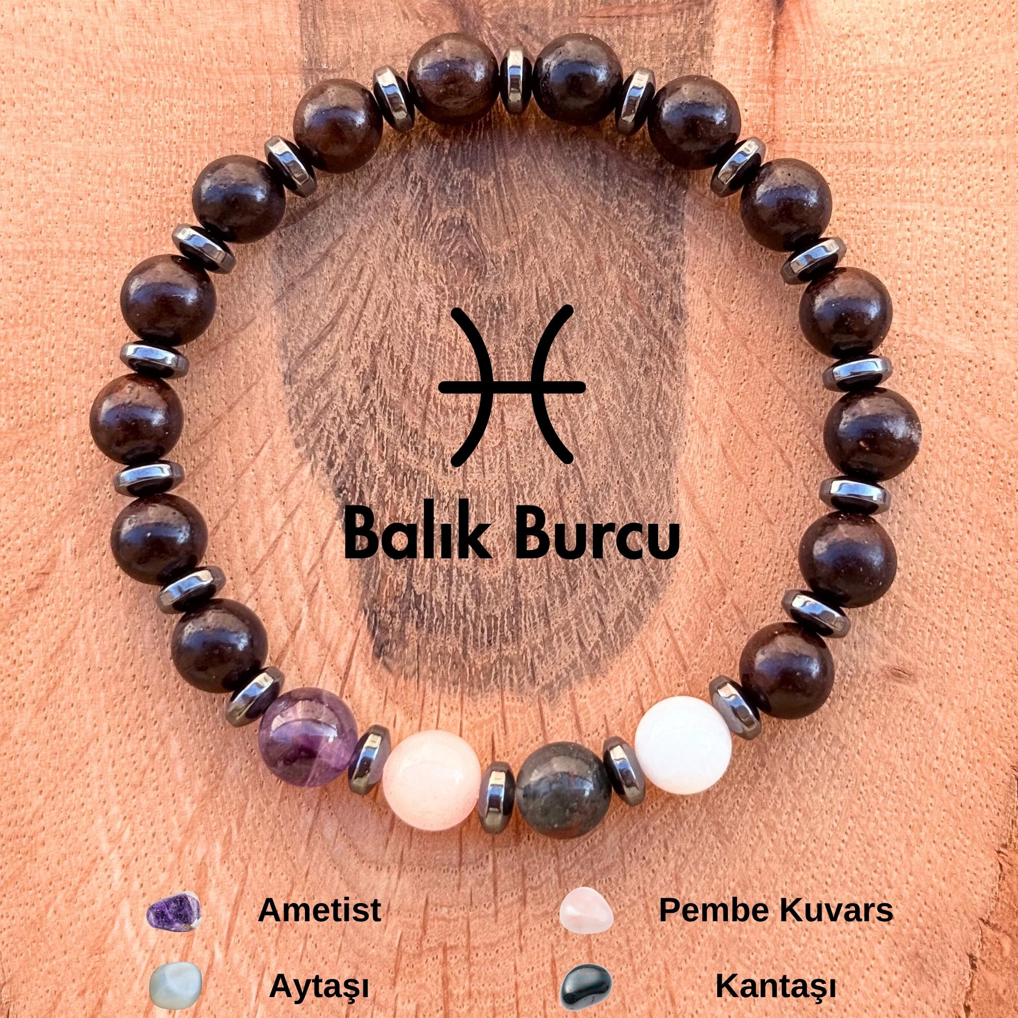 Balık Burcu Erkek Bilekliği – Ceviz Ağacı ♓️