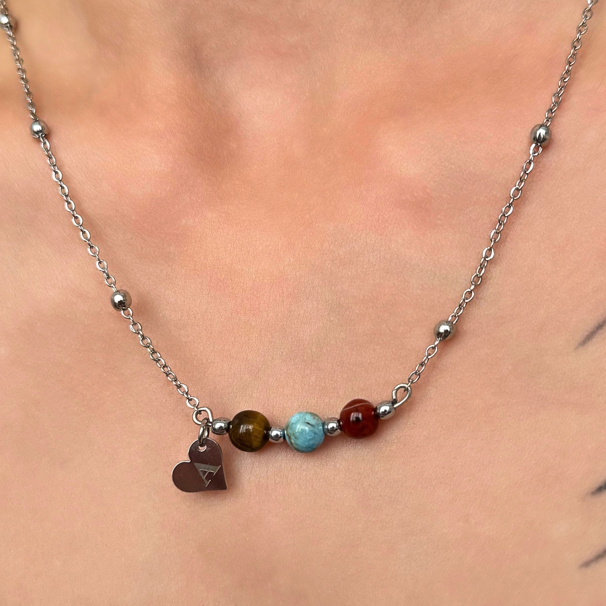 ♑️ Oğlak Burcu – Kişiye Özel Silver Çelik Burç Kolye