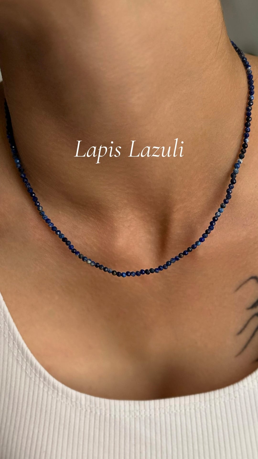 Doğal Lapis Lazuli Kolye – Gökyüzünün Zarif Derinliği 💙