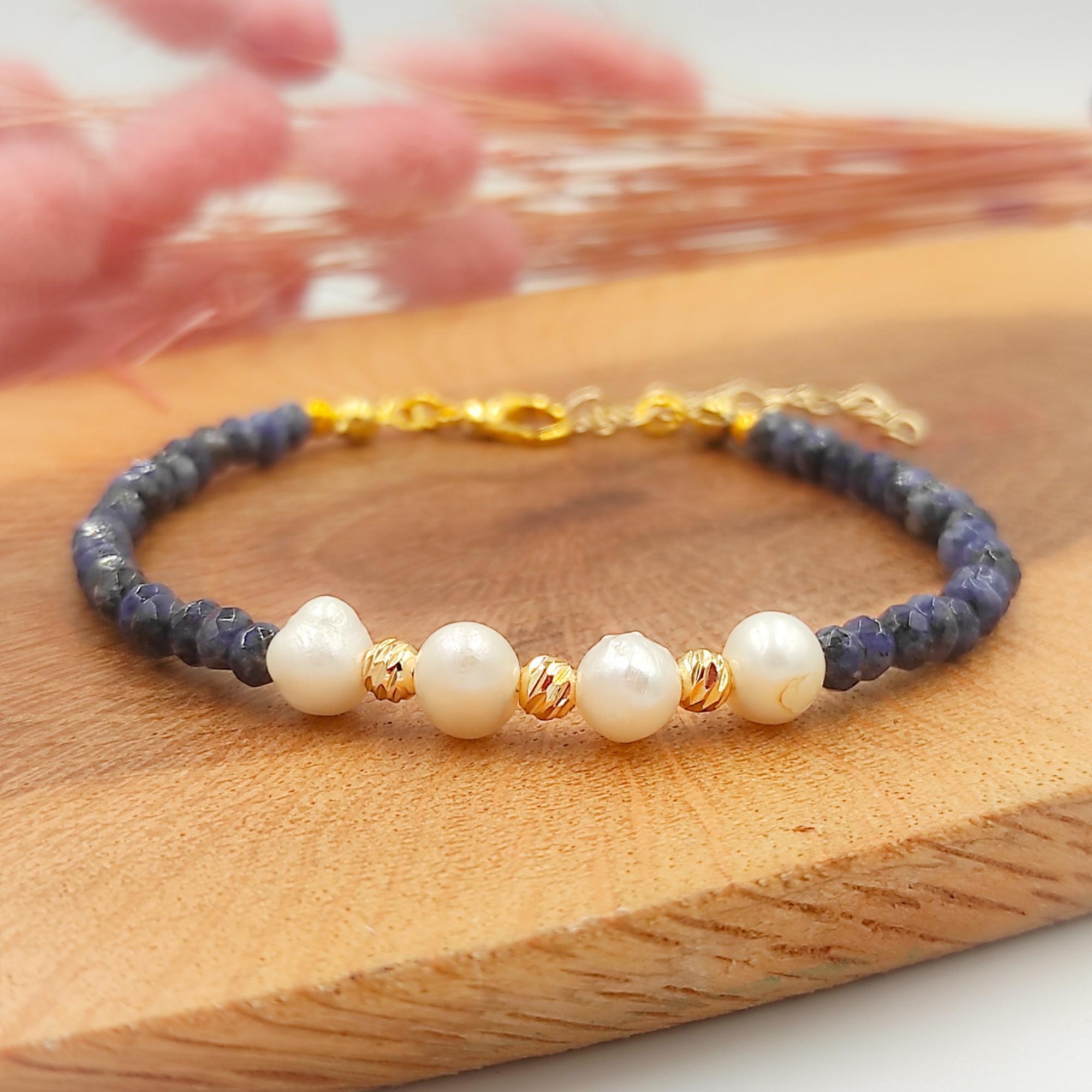 Pearl with Ceyt Gemstone Bracelet