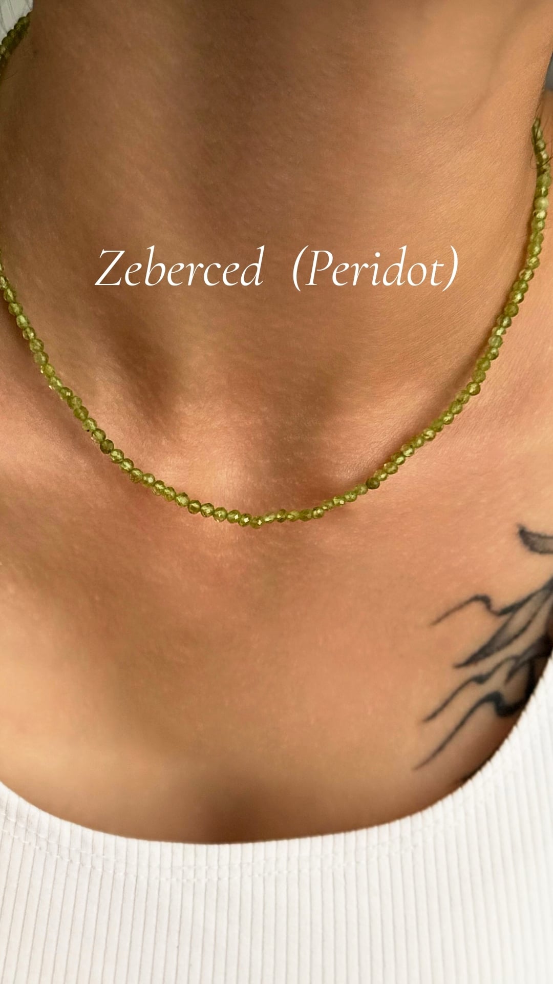 Doğal Zebercet(Peridot) Kolye – Yeşilin Canlı Işıltısı 💚