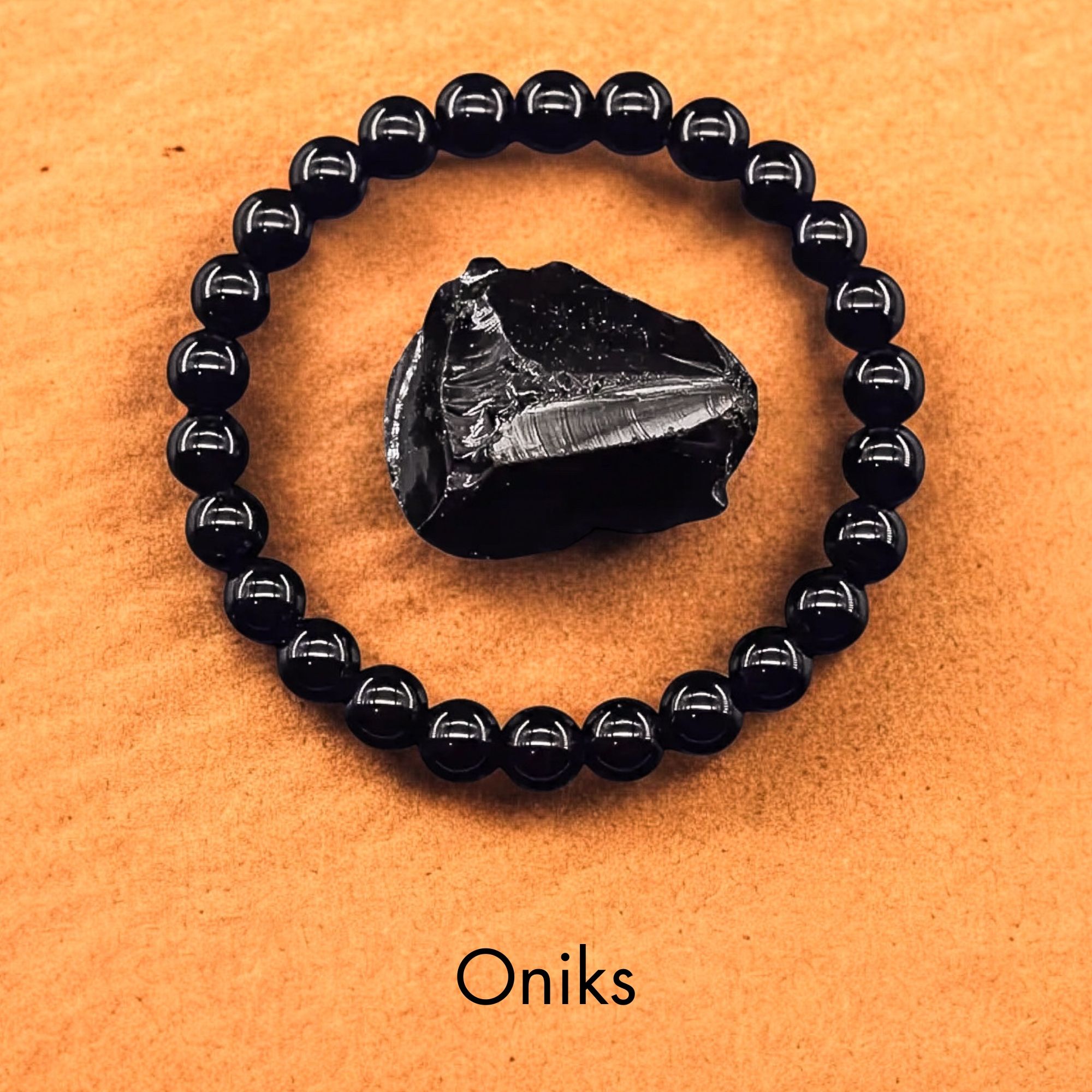Oniks Doğal Taş Bileklik