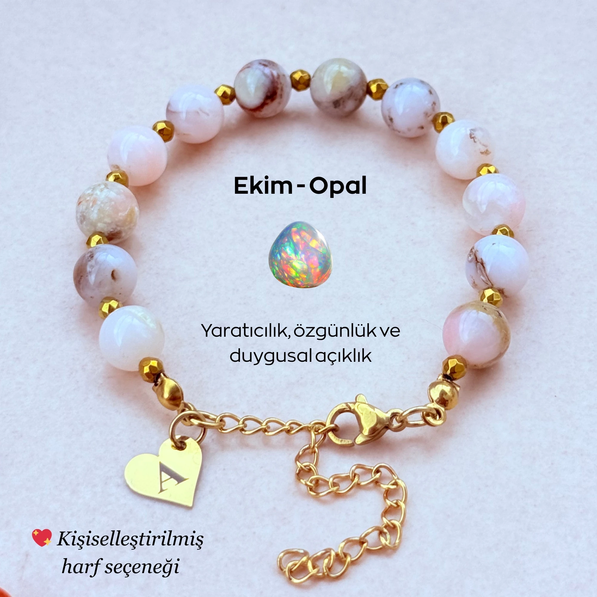Ekim Doğum Taşı – Kişiye Özel Opal Bileklik