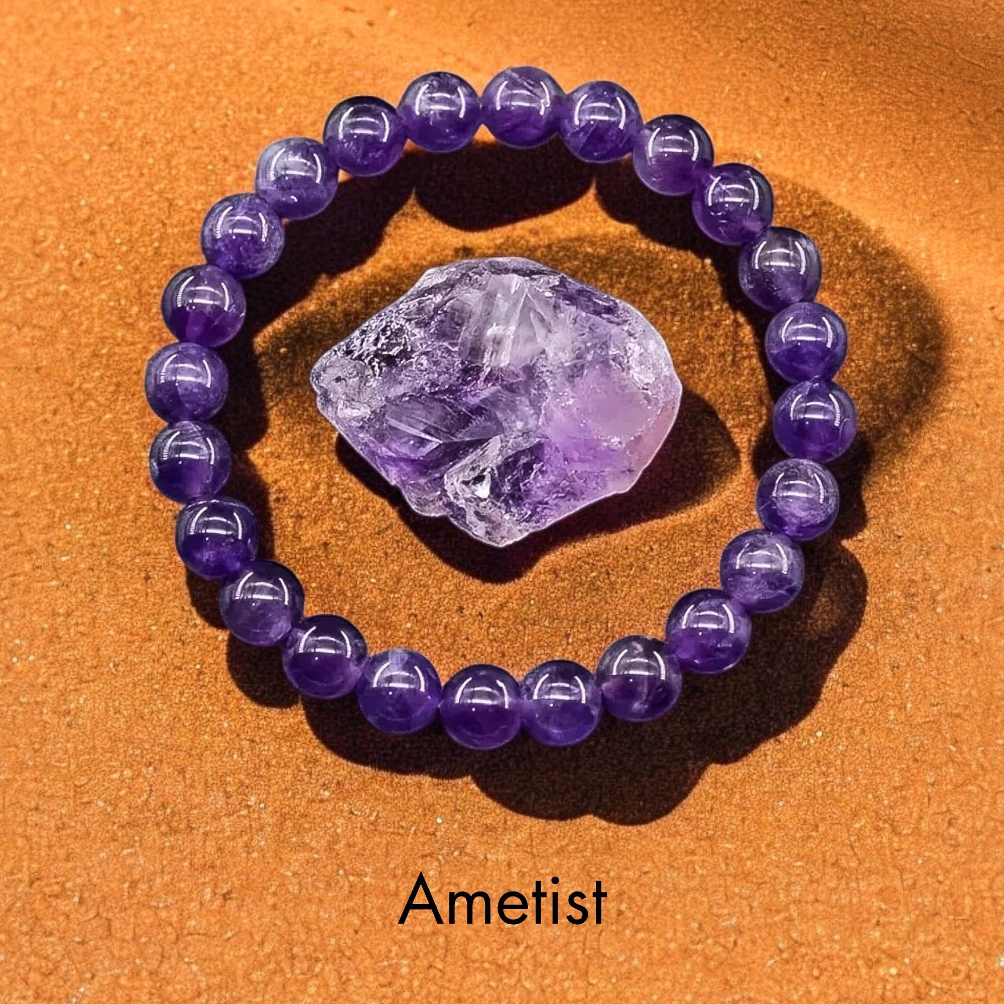Ametist Doğal Taş Bileklik