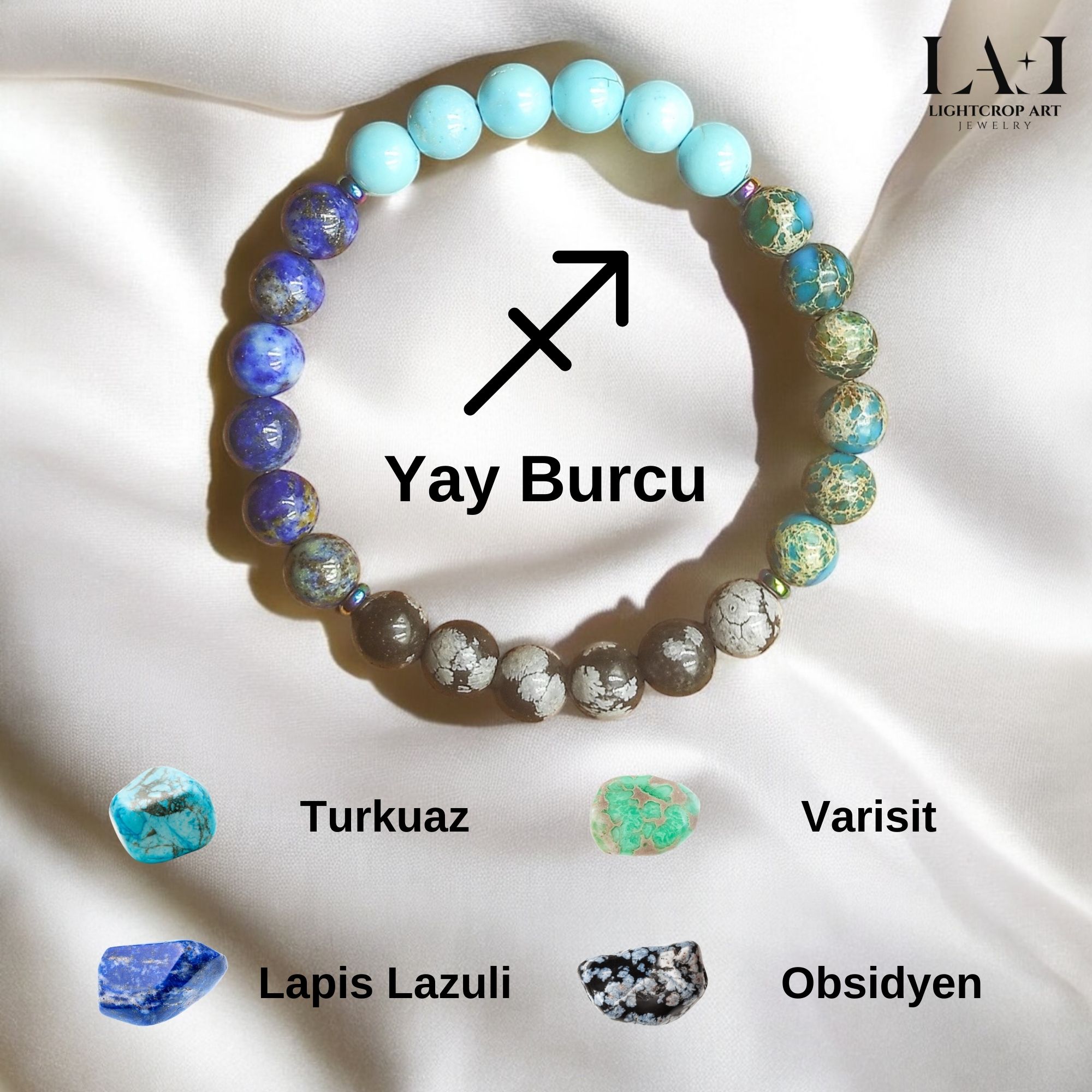 Yay Burcu Doğal Taş Bileklik