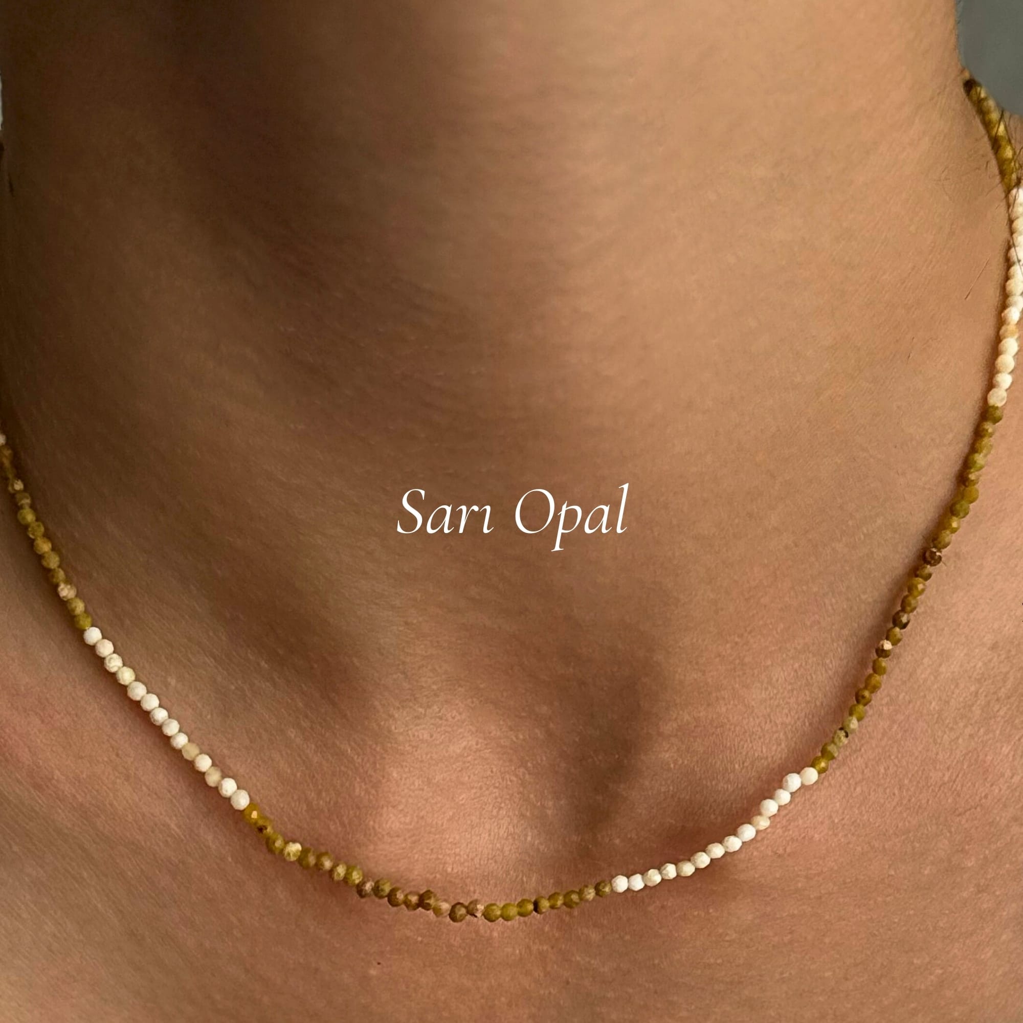 Doğal Sarı Opal Kolye – Işığın Zarif Dokunuşu 💛