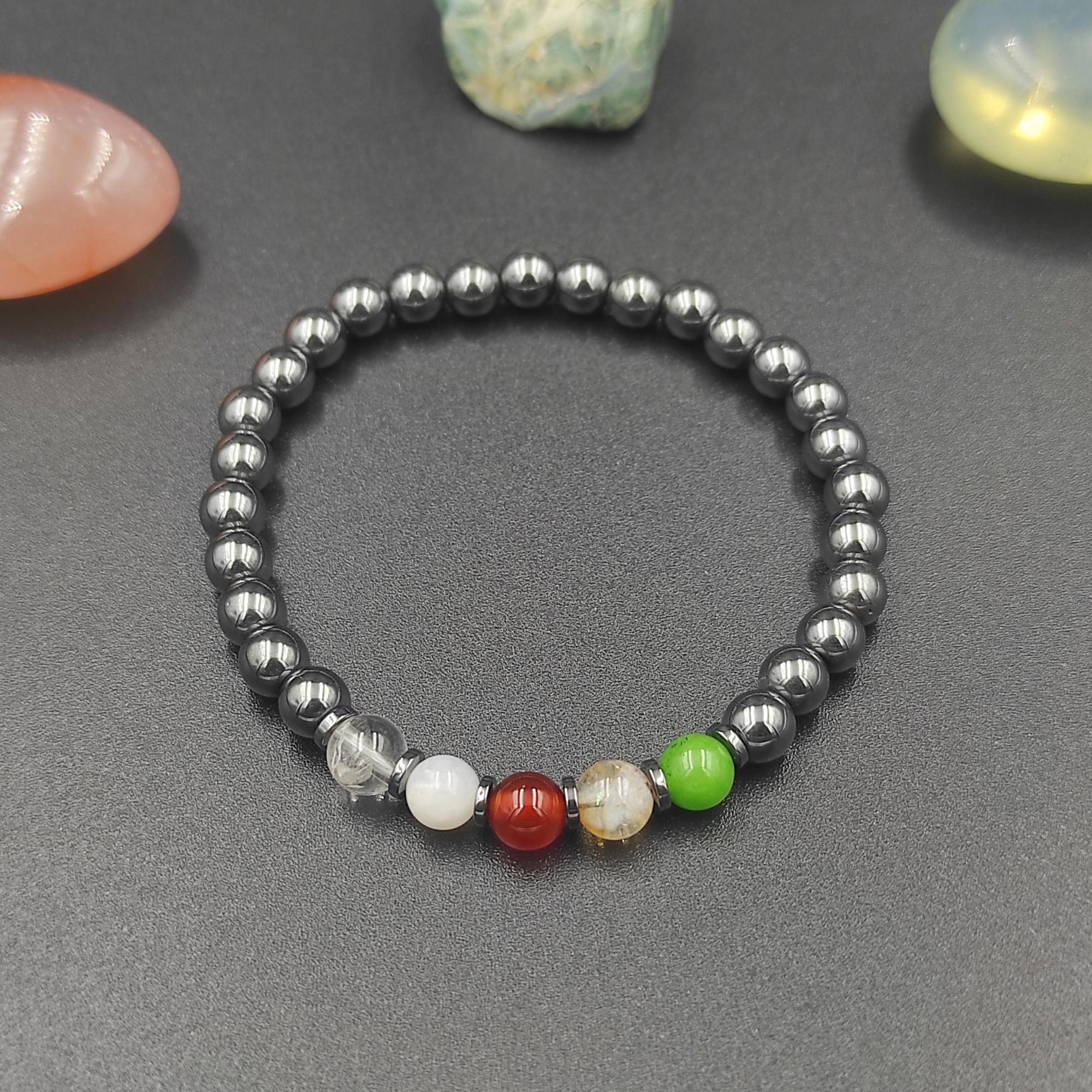 Cancer Gemstone Men's Bracelet