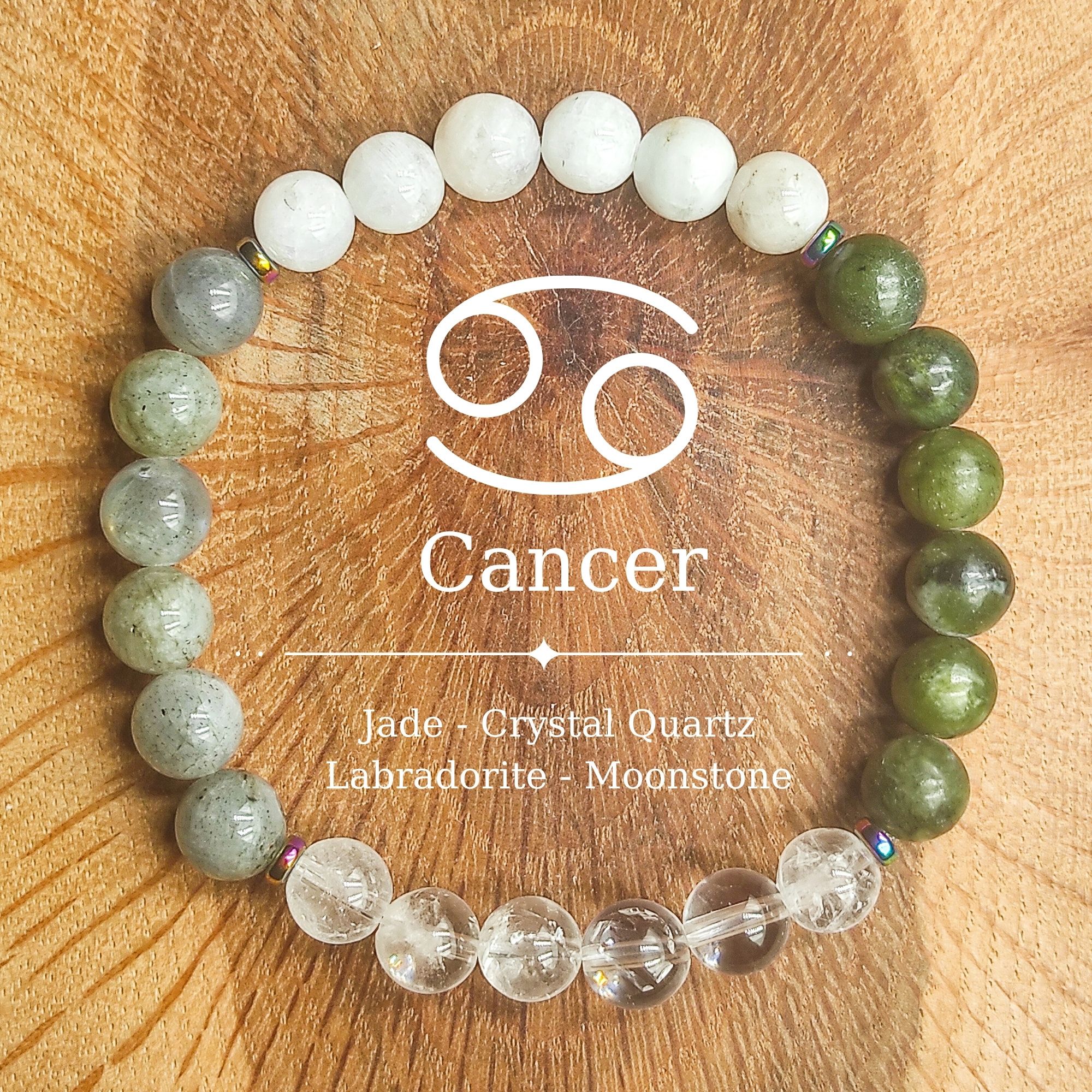 Cancer Gemstone Bracelet