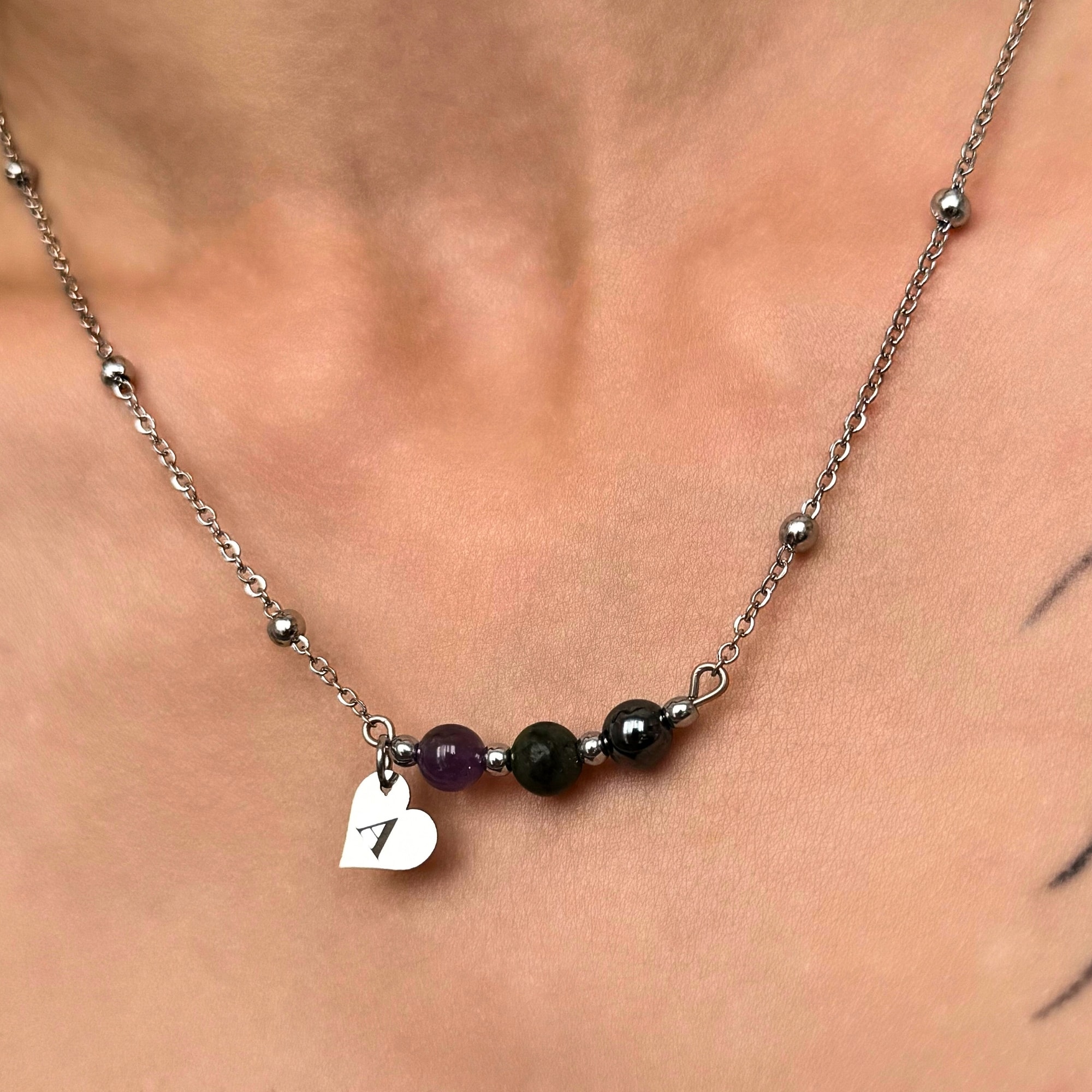 ♍️ Başak Burcu – Kişiye Özel Silver Çelik Burç Kolye