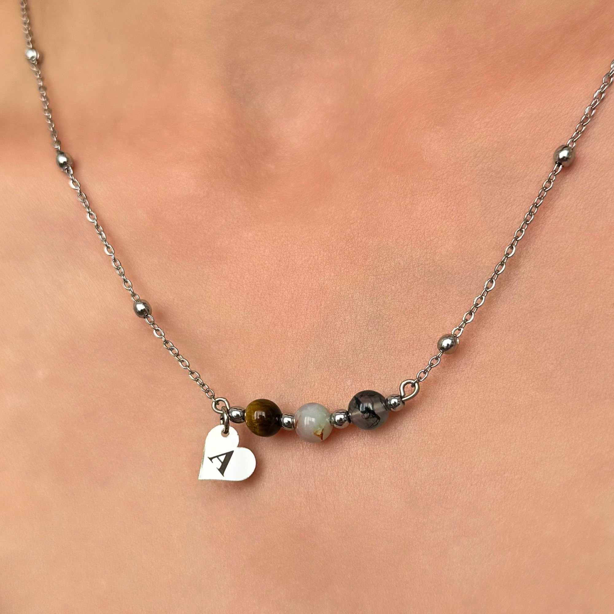 ♊️ İkizler Burcu – Kişiye Özel Silver Çelik Burç Kolye