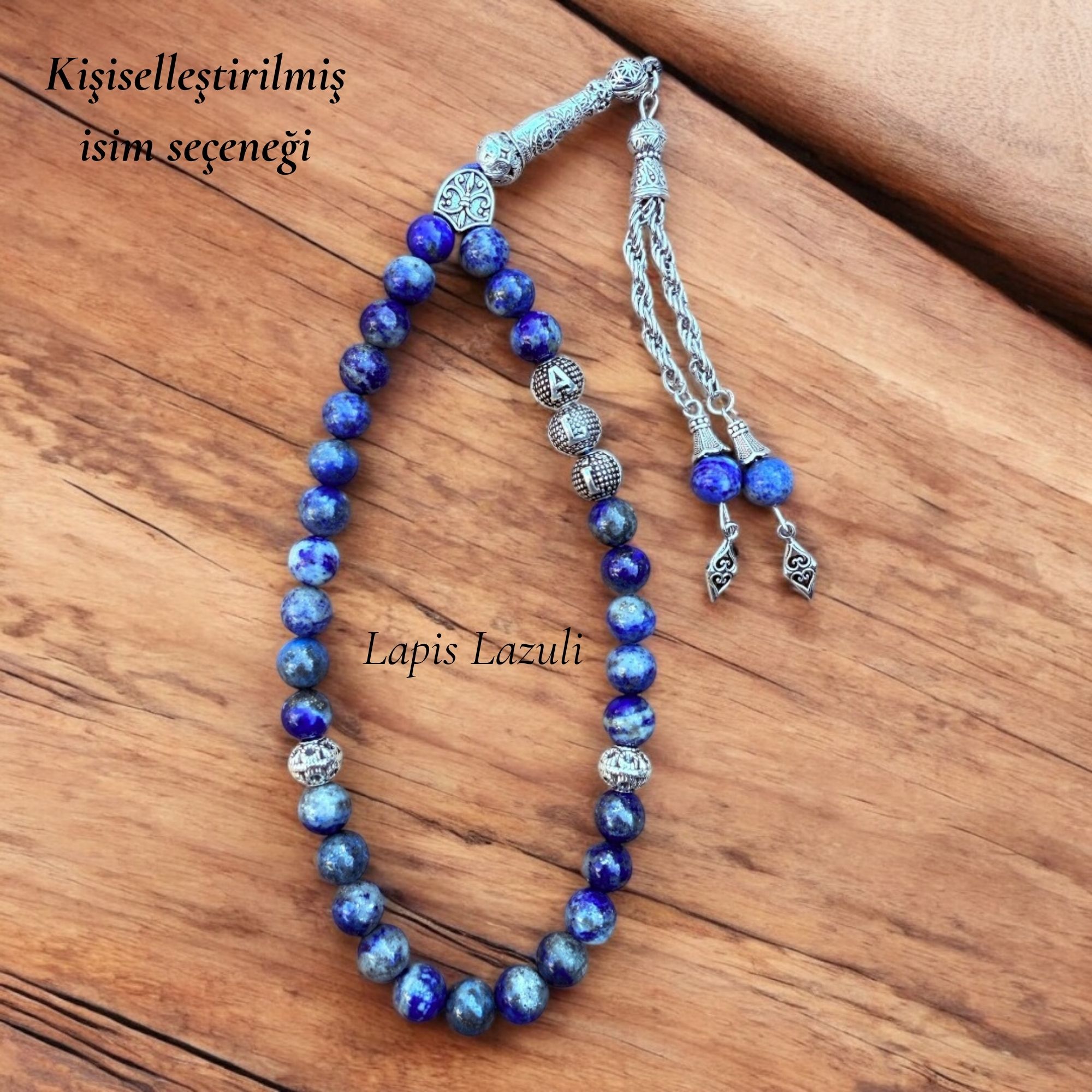Kişiye Özel Lapis Lazuli Doğal Taş Tespih
