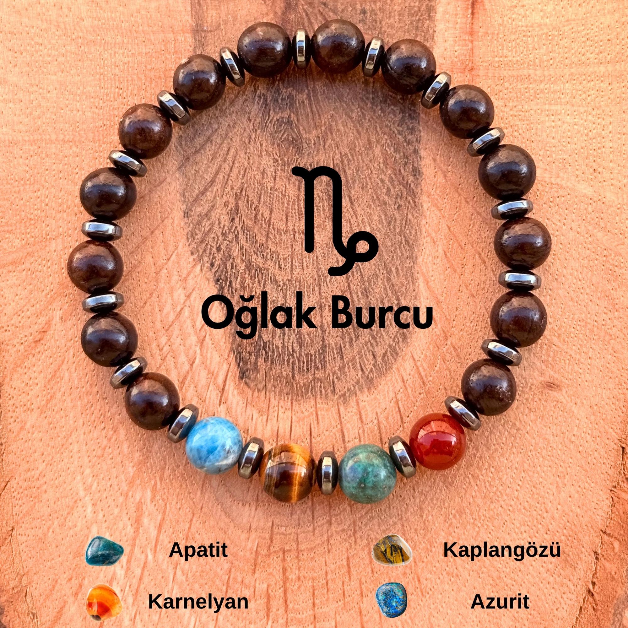 Oğlak Burcu Erkek Bilekliği – Ceviz Ağacı ♑️