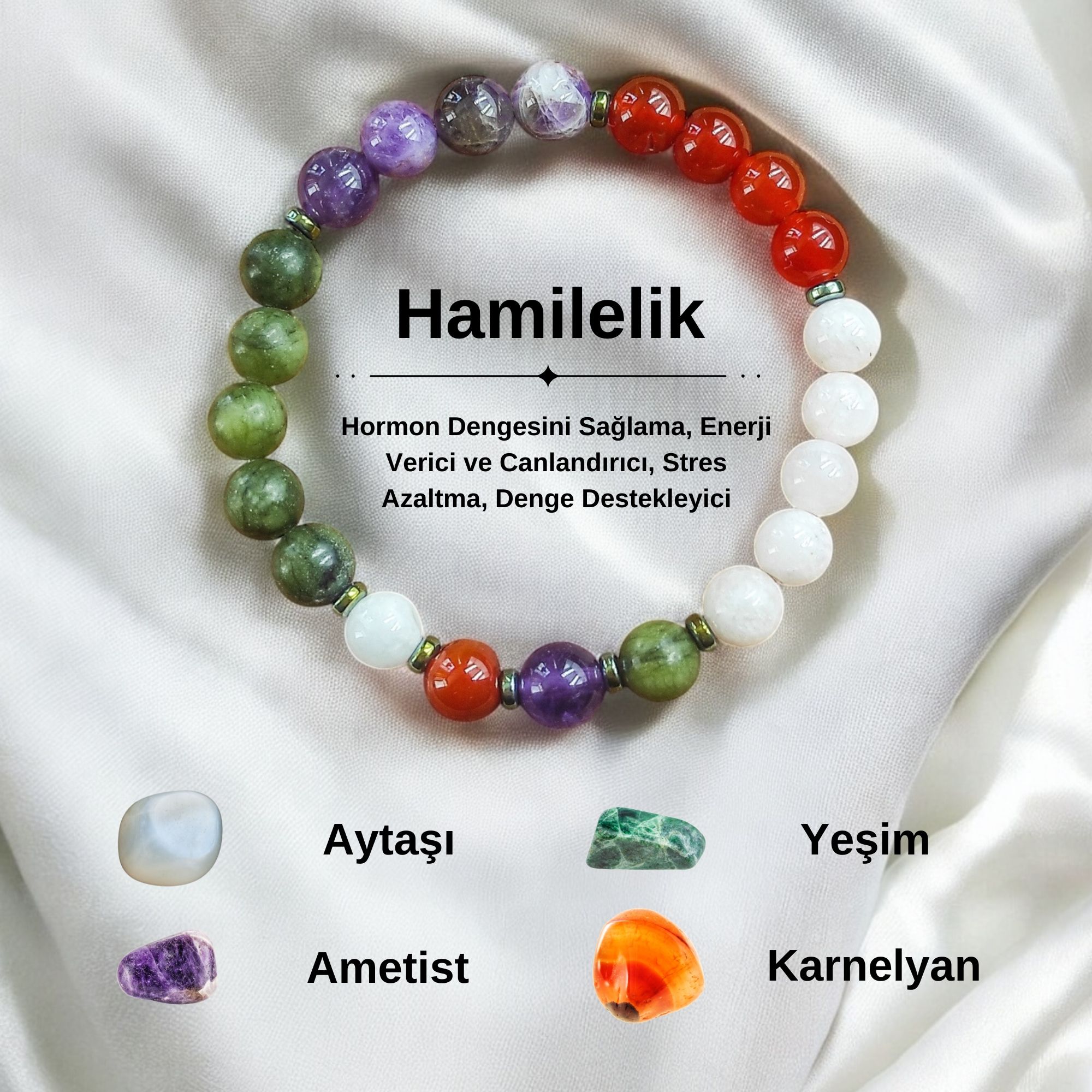 Hamilelik, Doğurganlık Doğal Taş Bilekliği