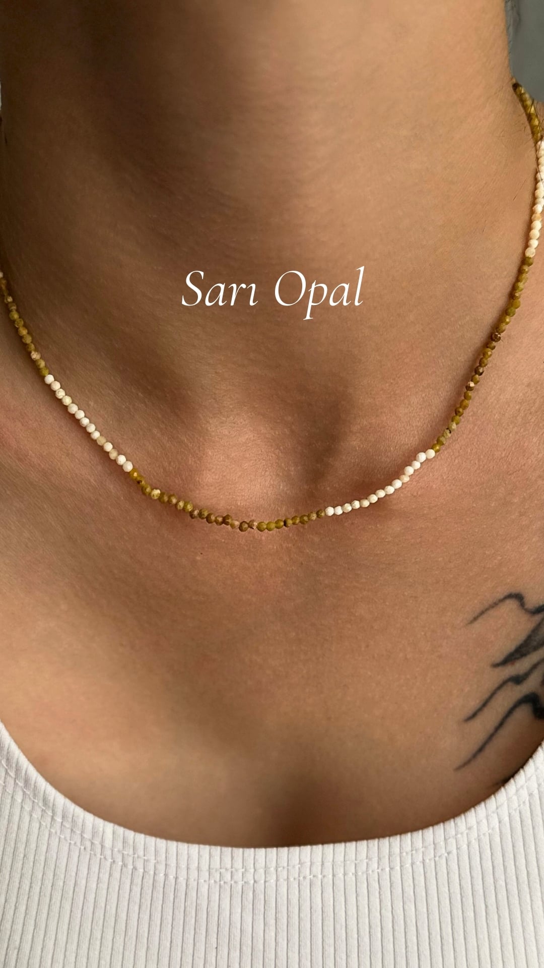 Doğal Sarı Opal Kolye – Işığın Zarif Dokunuşu 💛