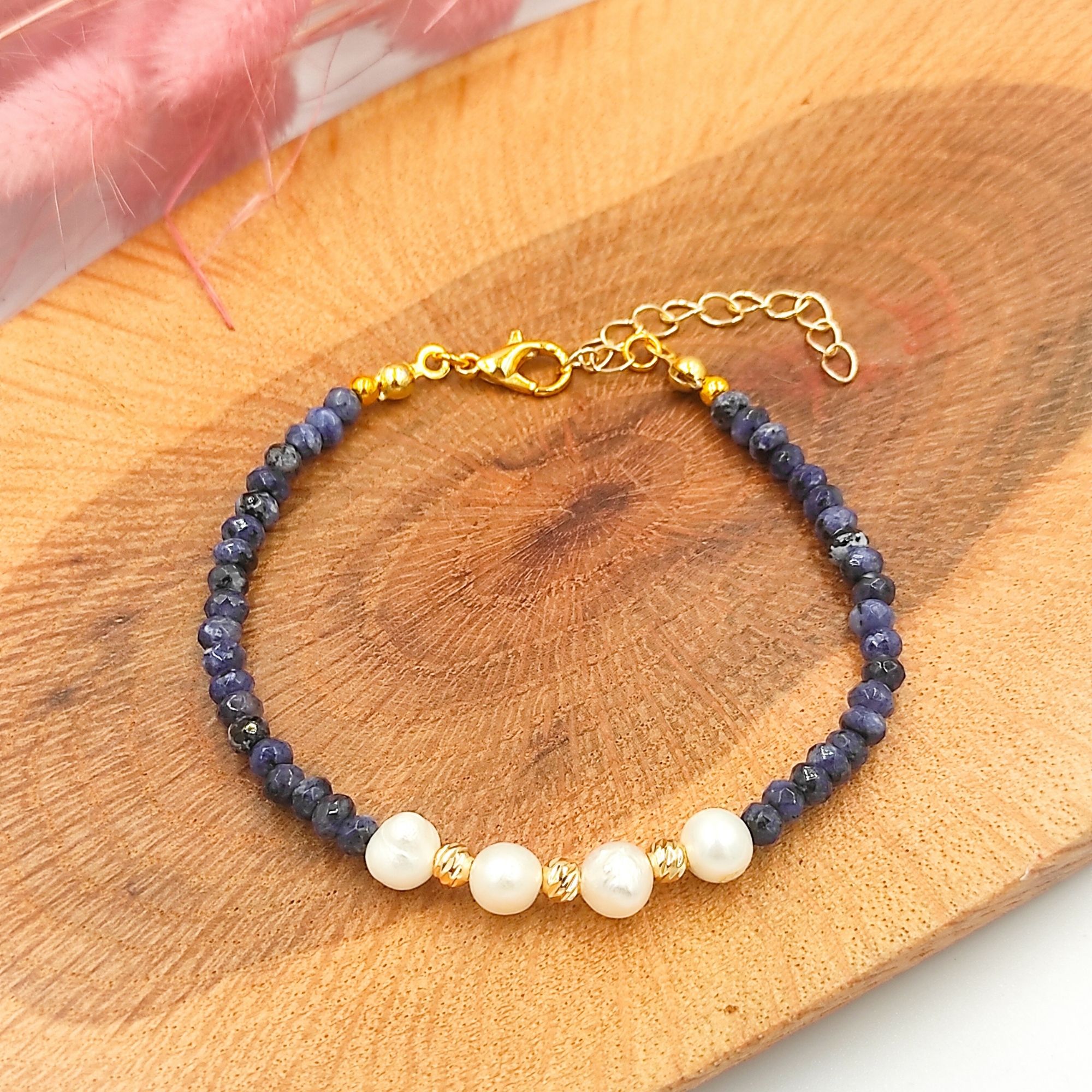 Pearl with Ceyt Gemstone Bracelet