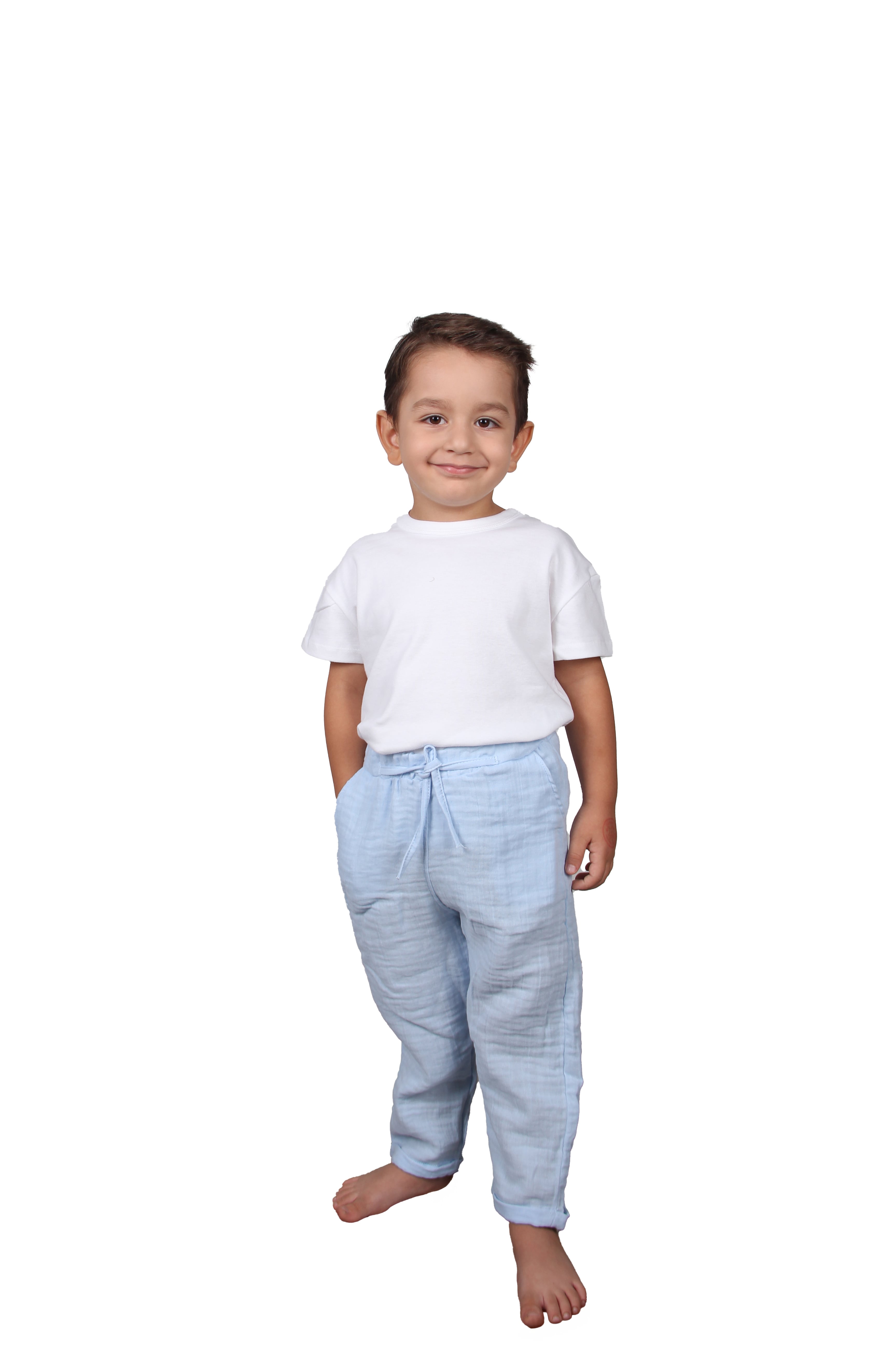 Müslin PANTOLON - MAVİ