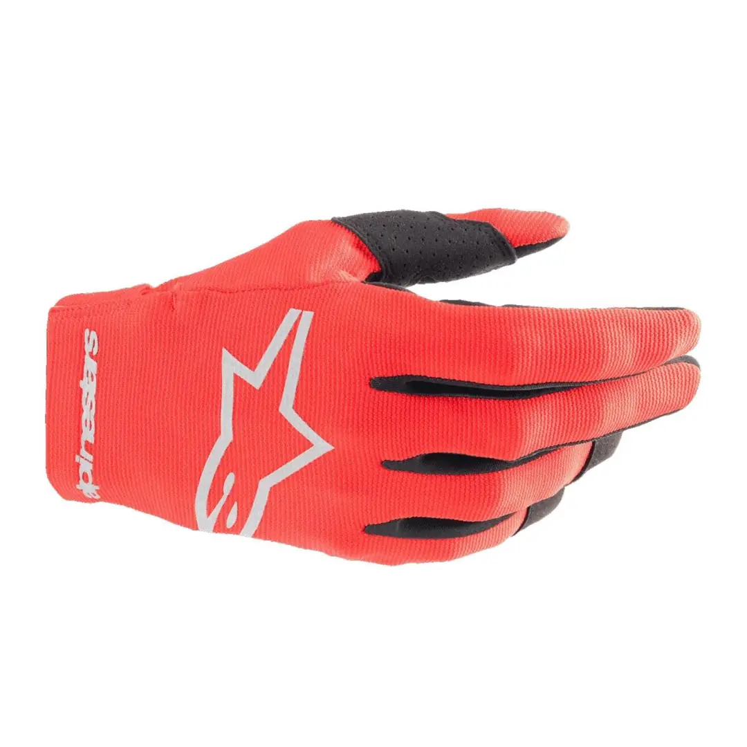Alpinestars Youth Radar Çocuk-Genç Off-Road Motosiklet Eldiveni Kırmızı / Siyah