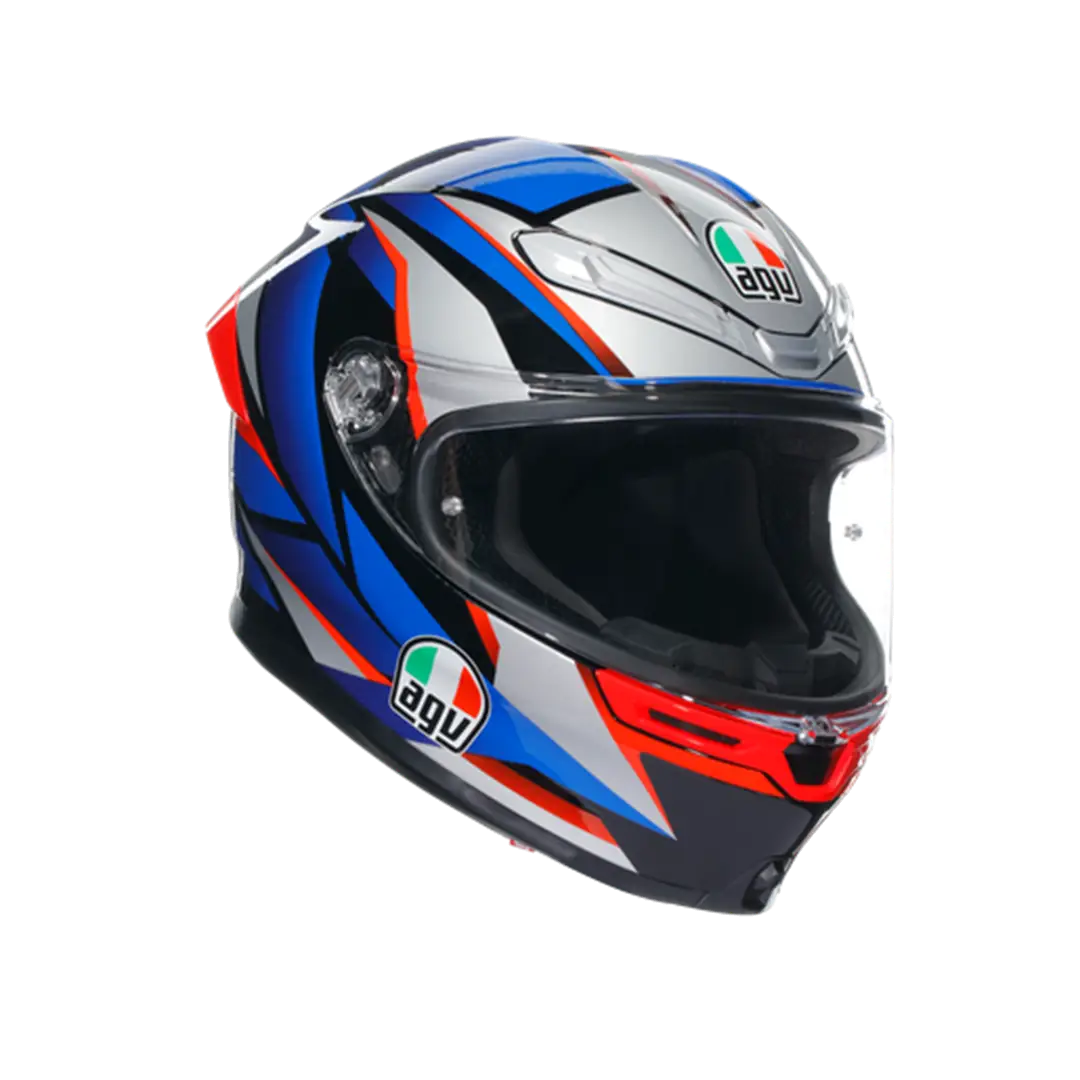 AGV KASK/K6 S MPLK SLASHCUT BLK BLUE RED