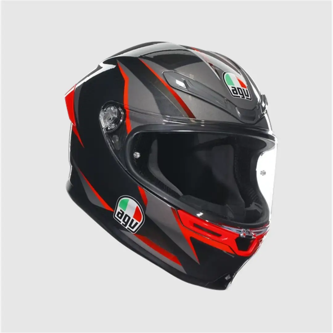AGV KASK/K6 S MPLK SLASHCUT BLK GREY RED