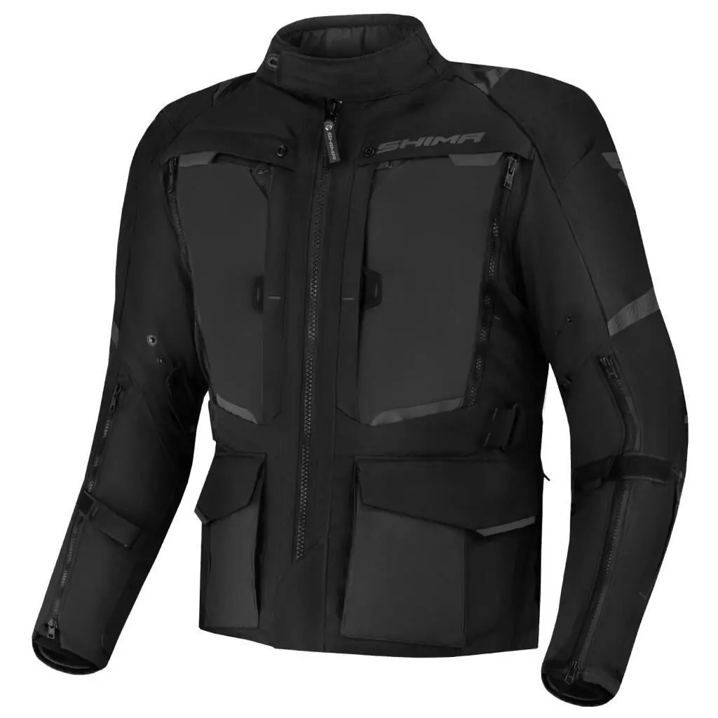 Shima Hero 2.0 Korumalı Motosiklet Montu Siyah