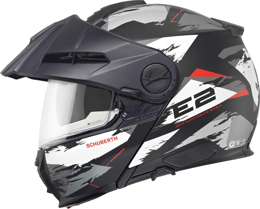 E2 Çene Açılır Motosiklet Kaskı Trail Grey