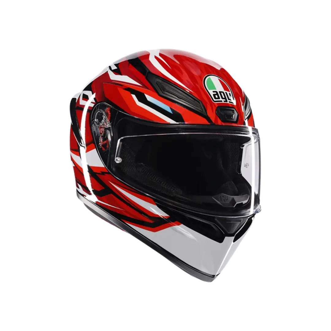 AGV KASK/K1 S LION BLACK/RED/WHITE CONFİGURATİON