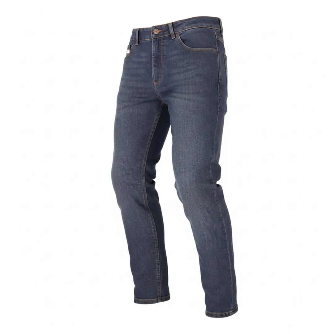 4Riders Patrol Cordura Denim Korumalı Motosiklet Kot Pantolonu Mavi