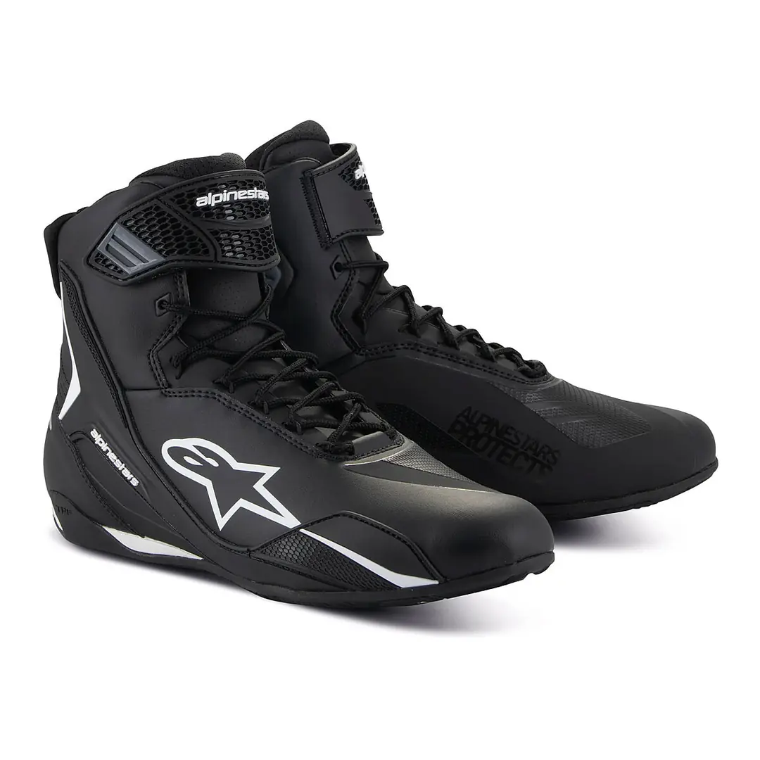 Alpinestars Faster-4 Korumalı Motosiklet Botu Siyah / Beyaz