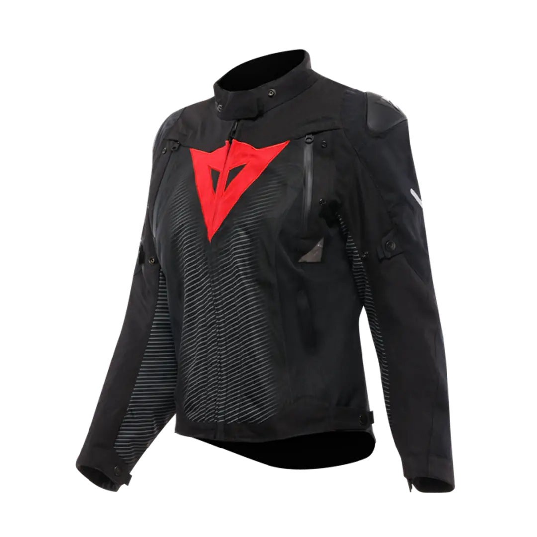 Dainese Super Sprint Black Red Lava D-Dry Kadın Mont
