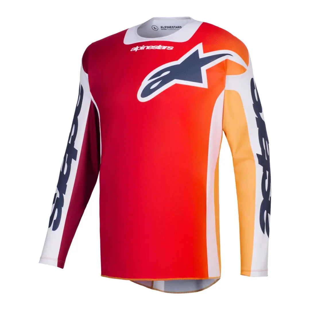 Alpinestars Racer Portl Off-Road Motosiklet Jerseyi Kırmızı / Gri