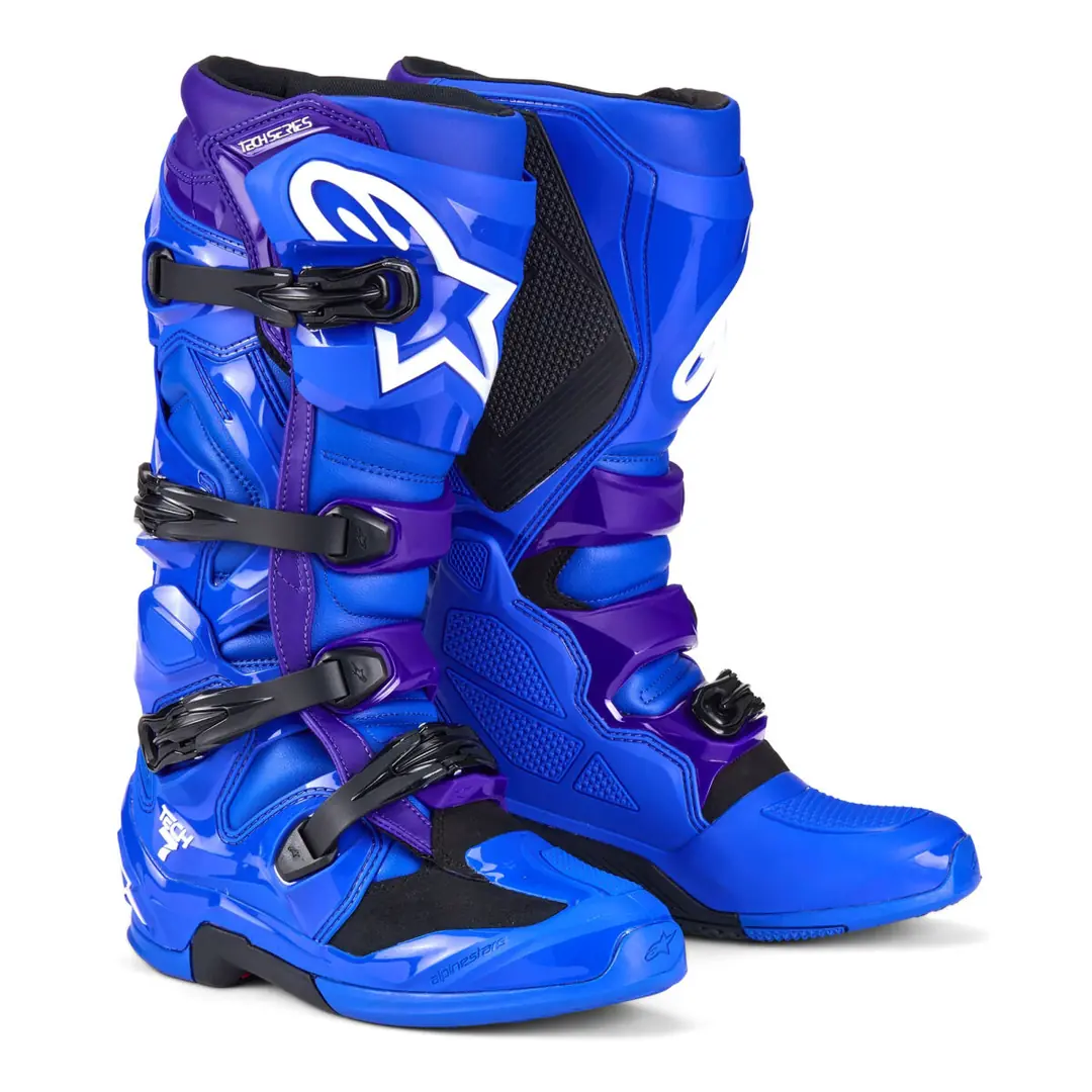 Alpinestars TECH 7 Kros Motosiklet Botu Mavi