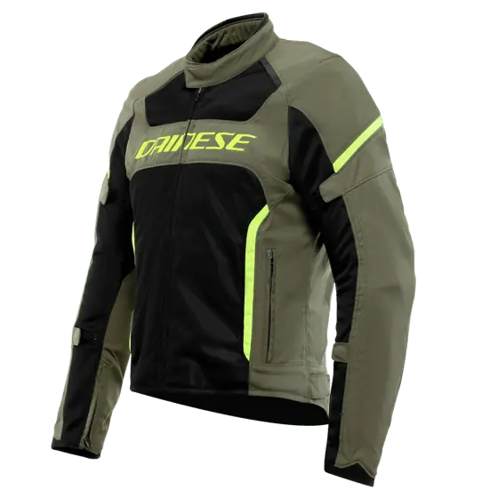 DAINESE CEKET/AIR FRAME 3 TEX JACKET ARMY GREEN / BLACK/FLUO/