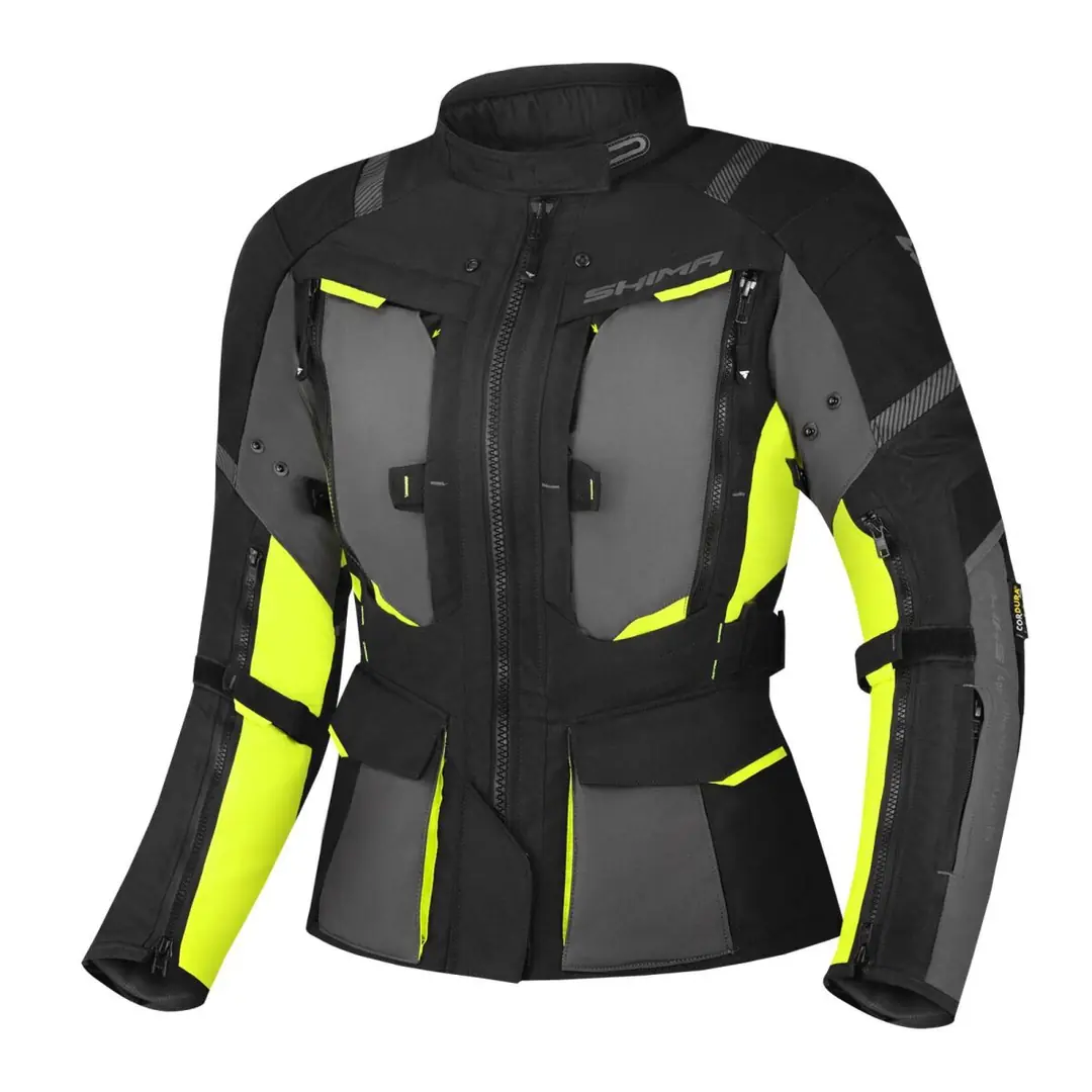 Shima Hero 2.0 Korumalı Kadın Motosiklet Montu Sarı