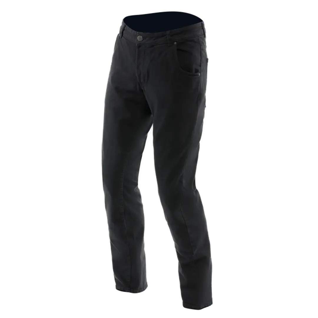 DAINESE 5-POCKET DENIM SLIM PANTS BLACK