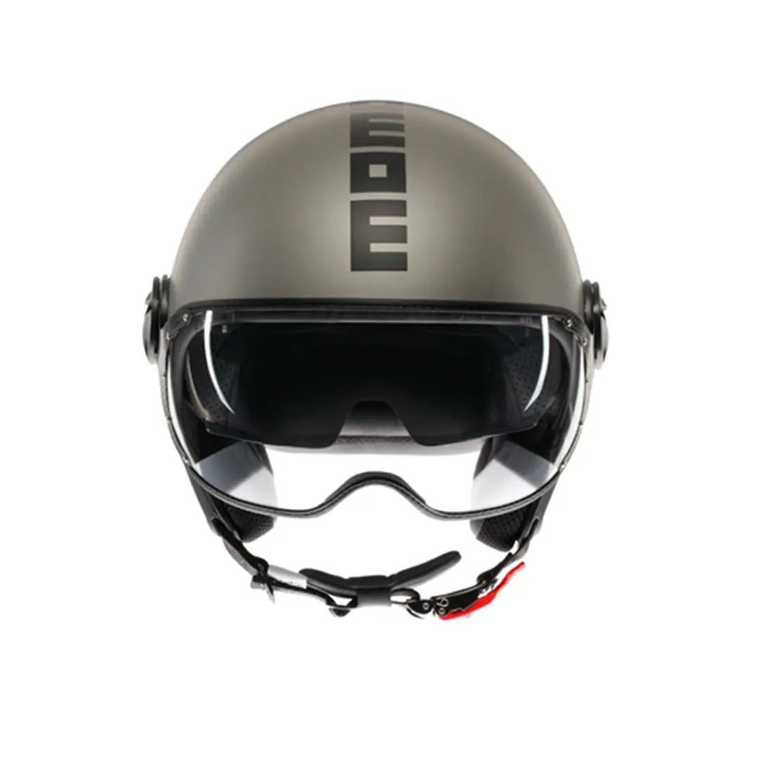 MOMO KASK/FGTR EVO MOMO MONO MATT TIT.FROST BLK
