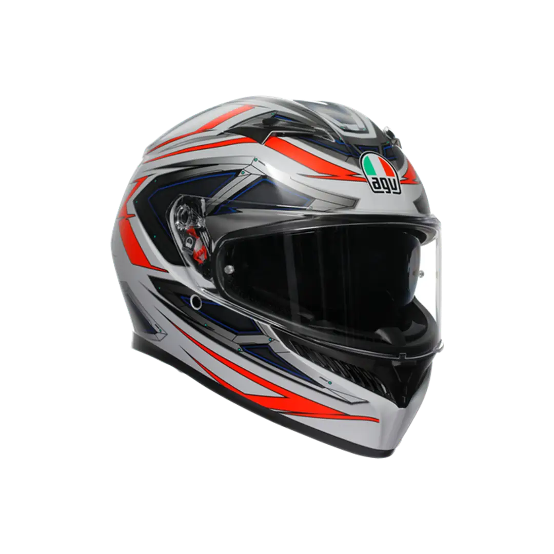 AGV KASK/K3 MPLK SPACE MATT WHITE RED FLUO CONFİGURATİON