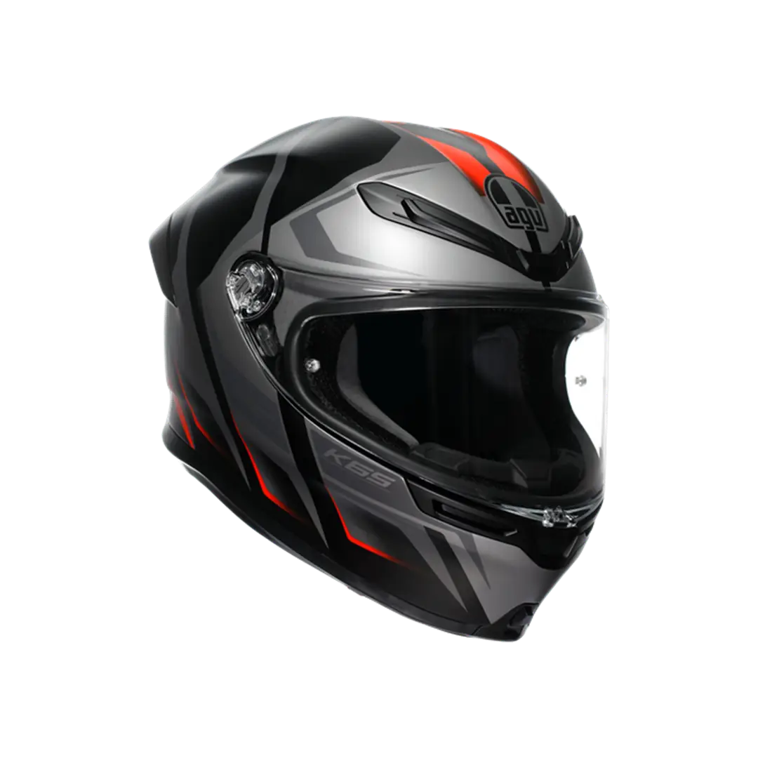 AGV KASK/K6 S MPLK KARVE MATT BLK GREY RED