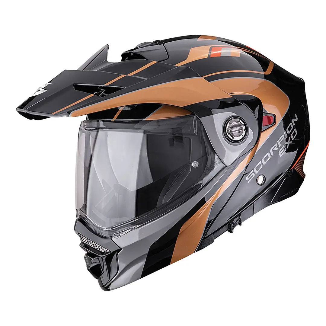 Scorpion ADX-2 Kamps Adv Motosiklet Kaskı Siyah / Bakır