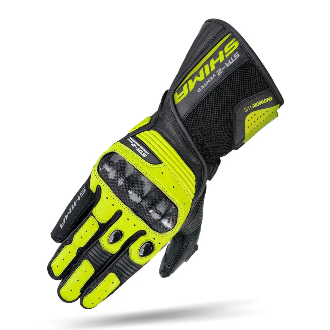 Shima STR-2 Vent Korumalı Motosiklet Eldiveni Sarı