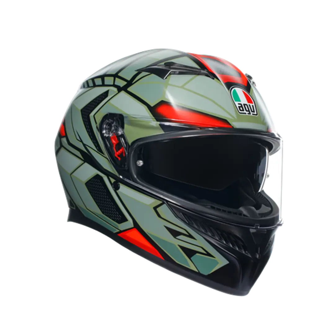 AGV KASK/K3 MPLK DECEPT MATT BLK GREEN RED
