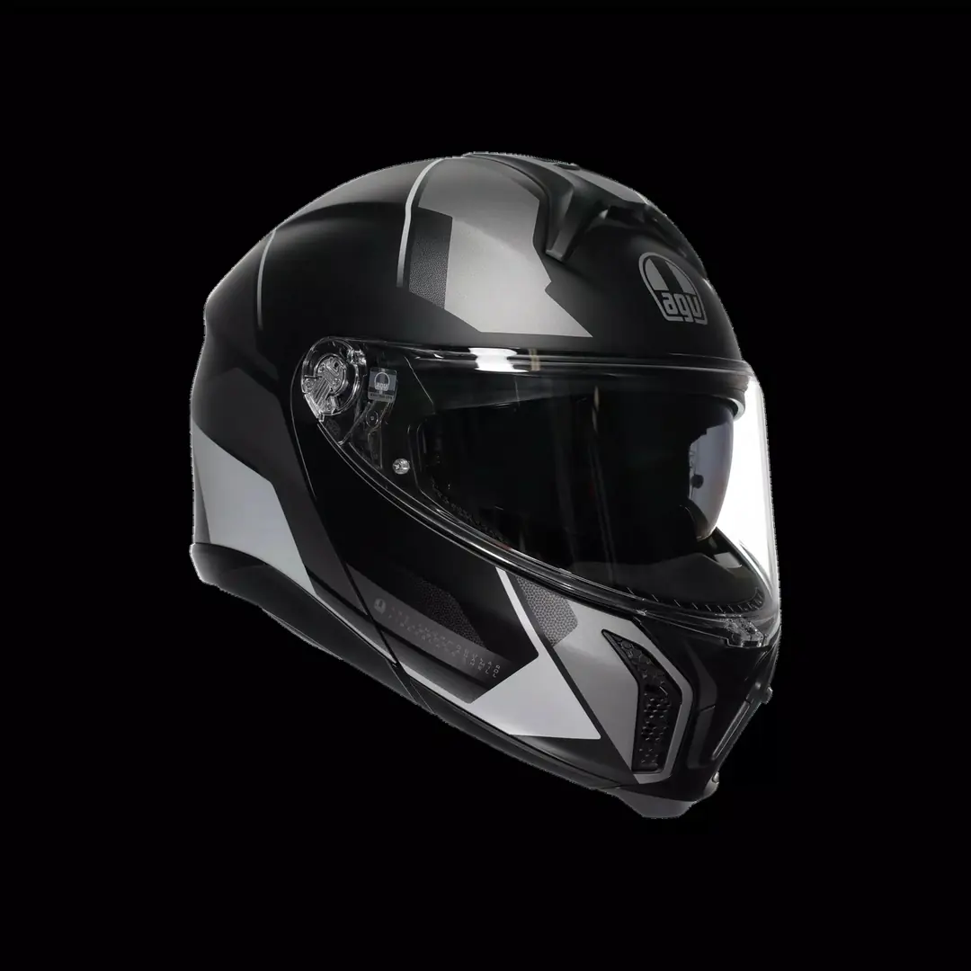 AGV KASK/TOURMODULAR MULTI MPLK PERCEPTION MATT BLACK SILVER